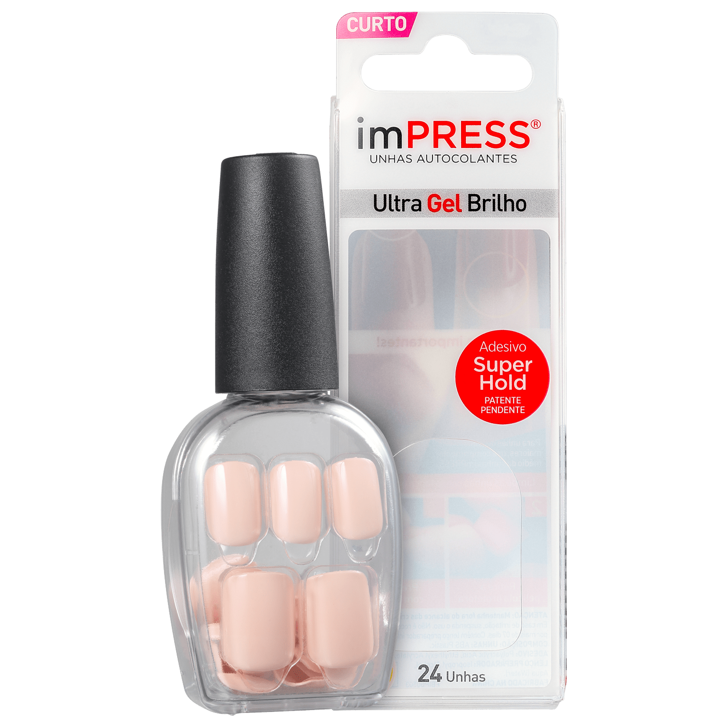 Kiss New York Impress Curta Bubble Gum - Unhas Postiças