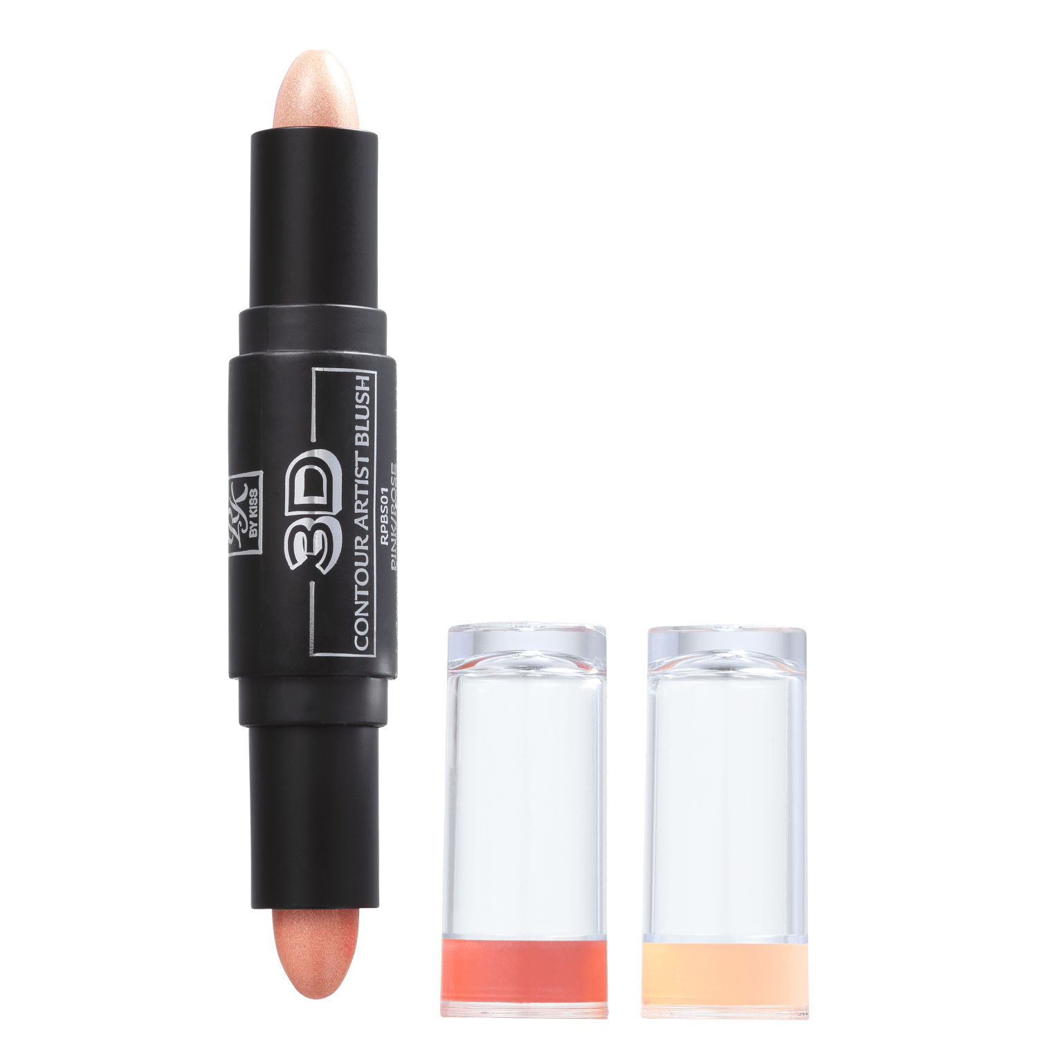Kiss New York Ruby Kisses 3D Contour Artist Dark - Blush 4g 