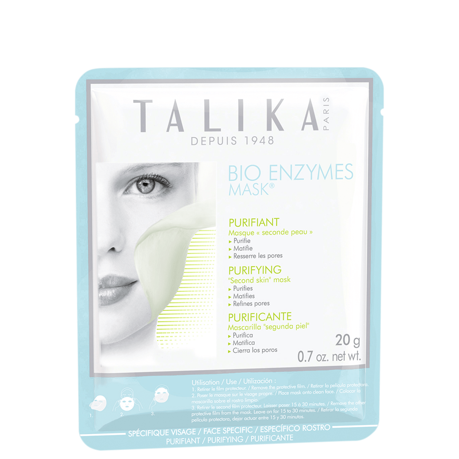 Talika Bio Enzymes Purifying - Máscara de Limpeza Facial 20g