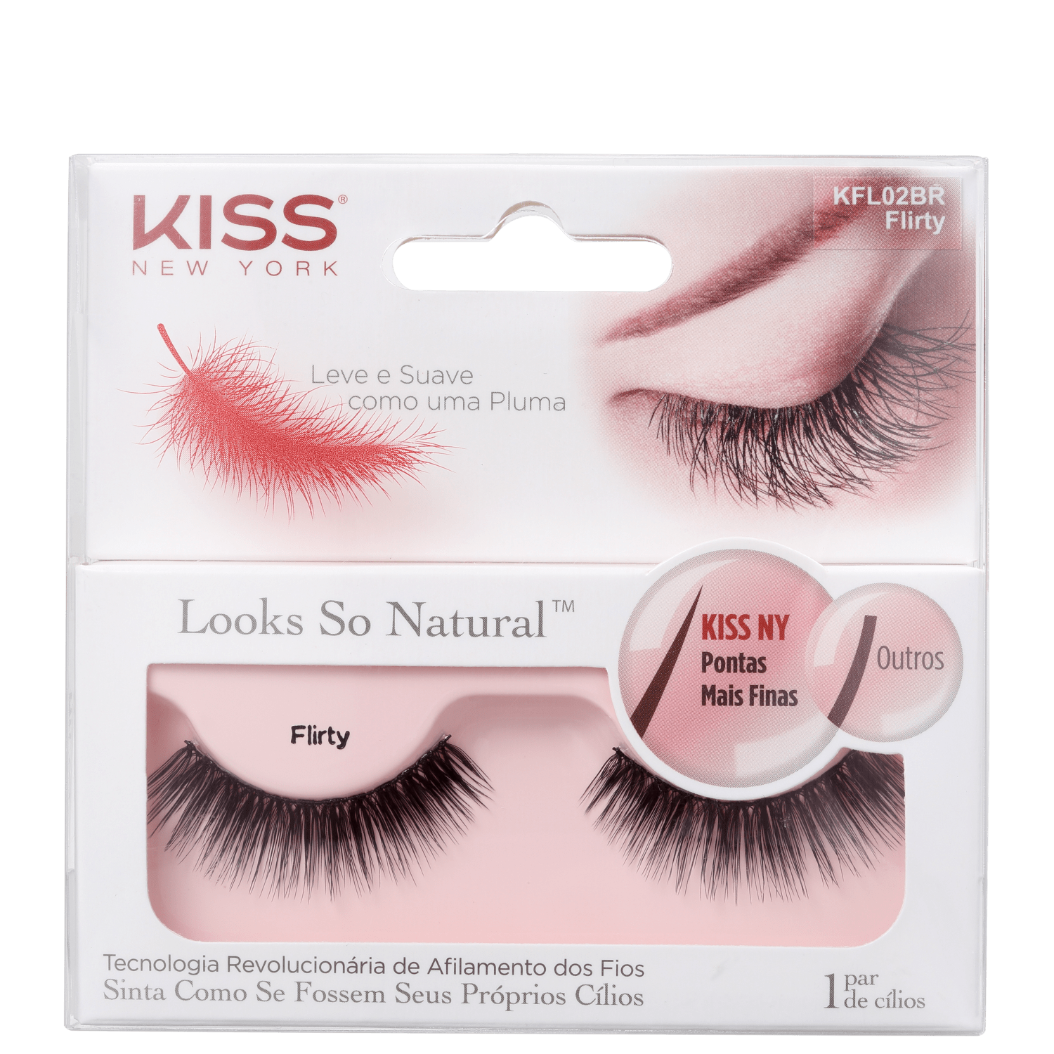 Kiss New York Looks So Natural Flirty - Cílios Postiços 2g
