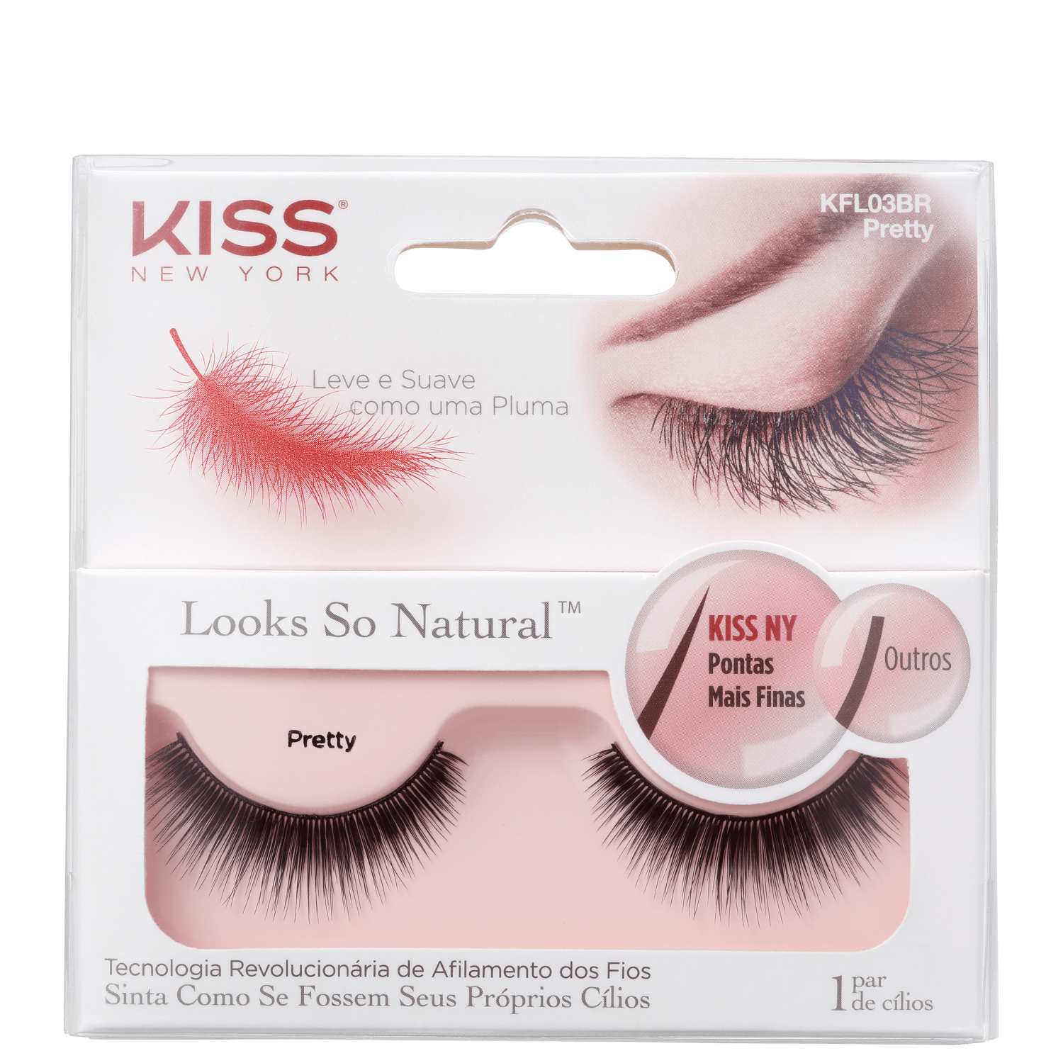 Kiss New York Looks So Natural Pretty - Cílios Postiços 2g