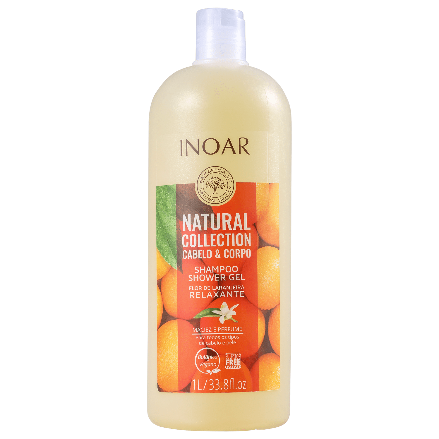 Inoar Natural Collection Cabelo & Corpo - Shampoo 2 em 1 1L