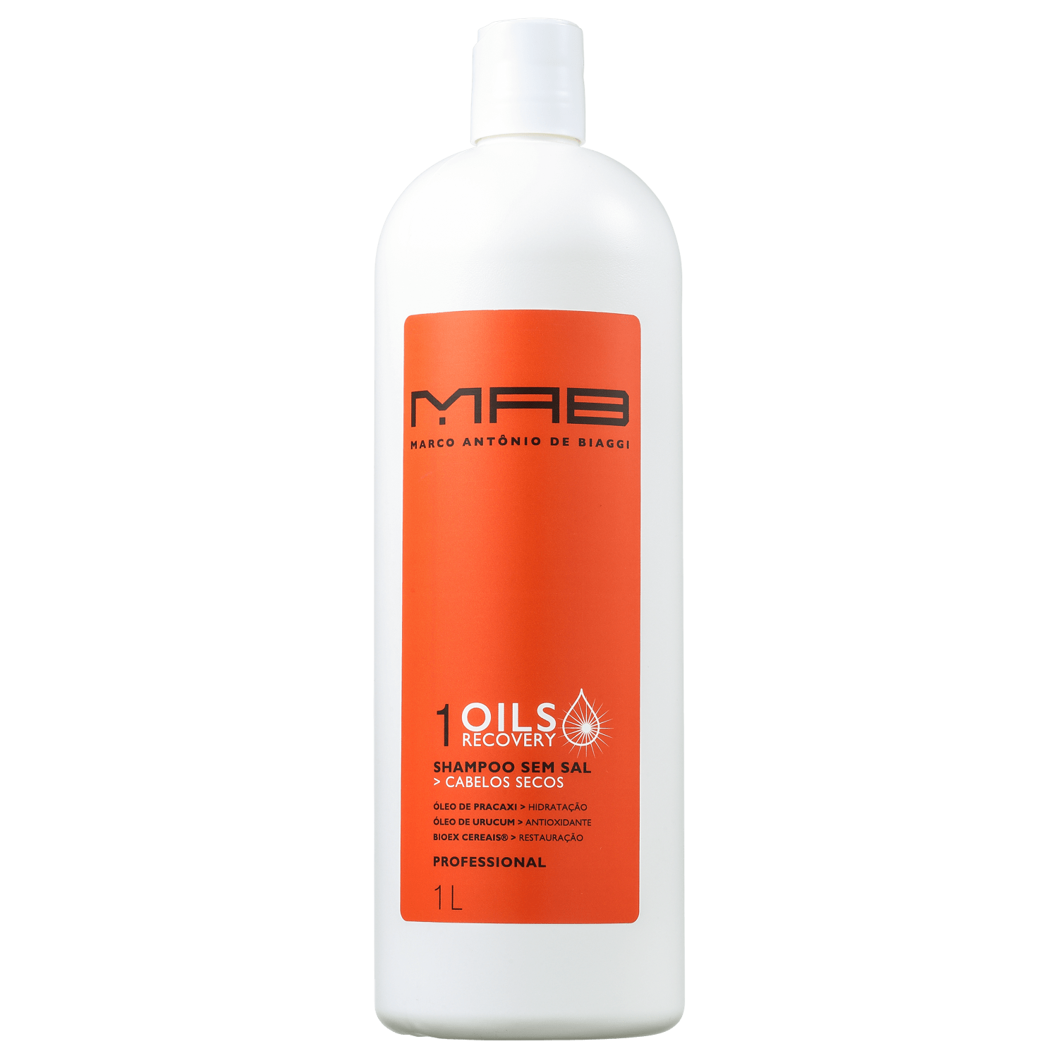 MAB Marco Antônio de Biaggi Oils Recovery - Shampoo 1000ml