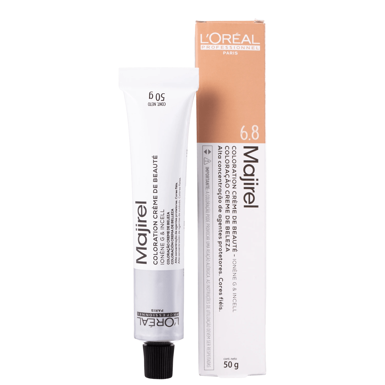 L'Oréal Professionnel Majirel 6.8 Marrom - Coloração 50g