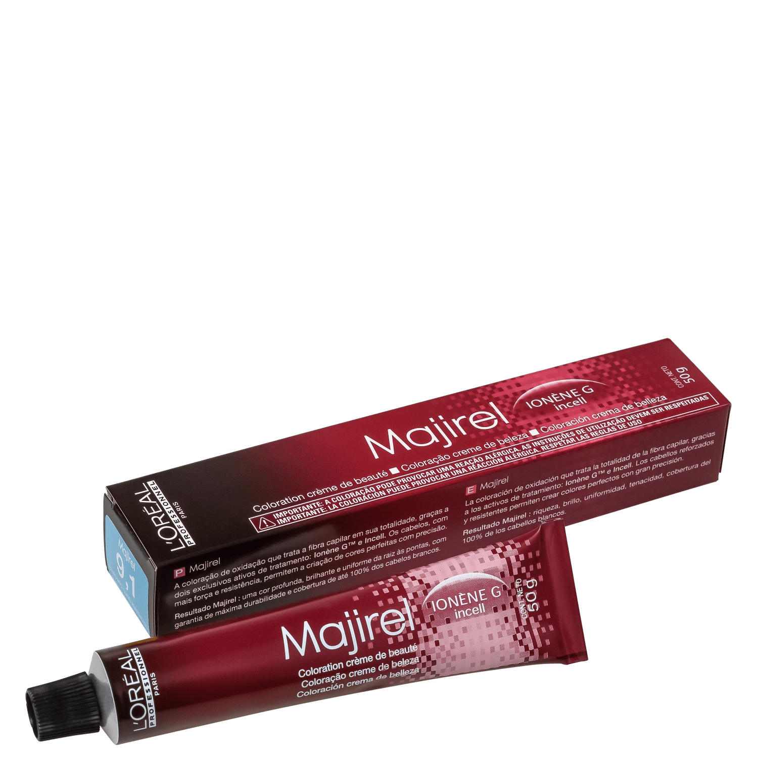 L'Oréal Professionnel Majirel 9.1 Louro Muito Claro Acinzentado - Coloração 50g