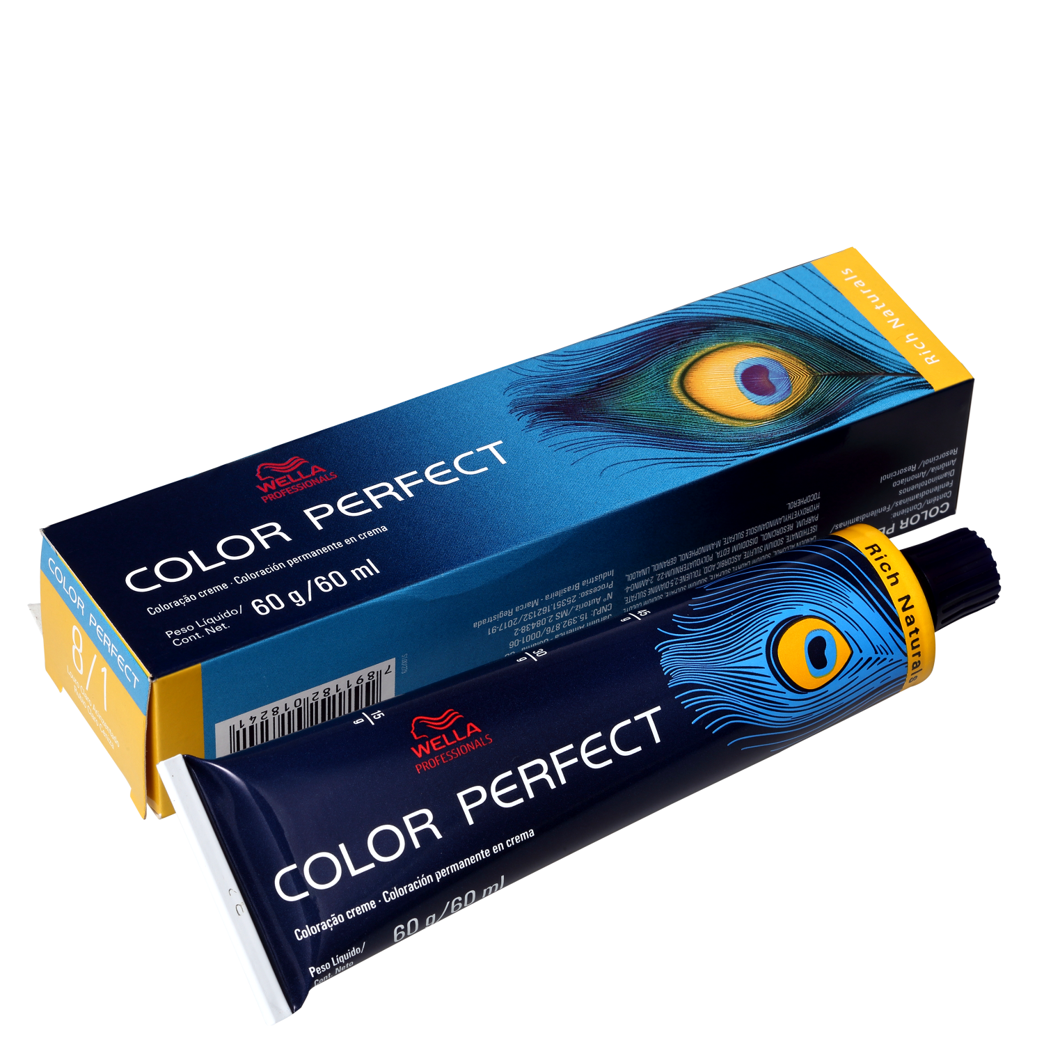 Wella Professionals Color Perfect 8/1 Louro Claro Acinzentado - Coloração Permanente 60g