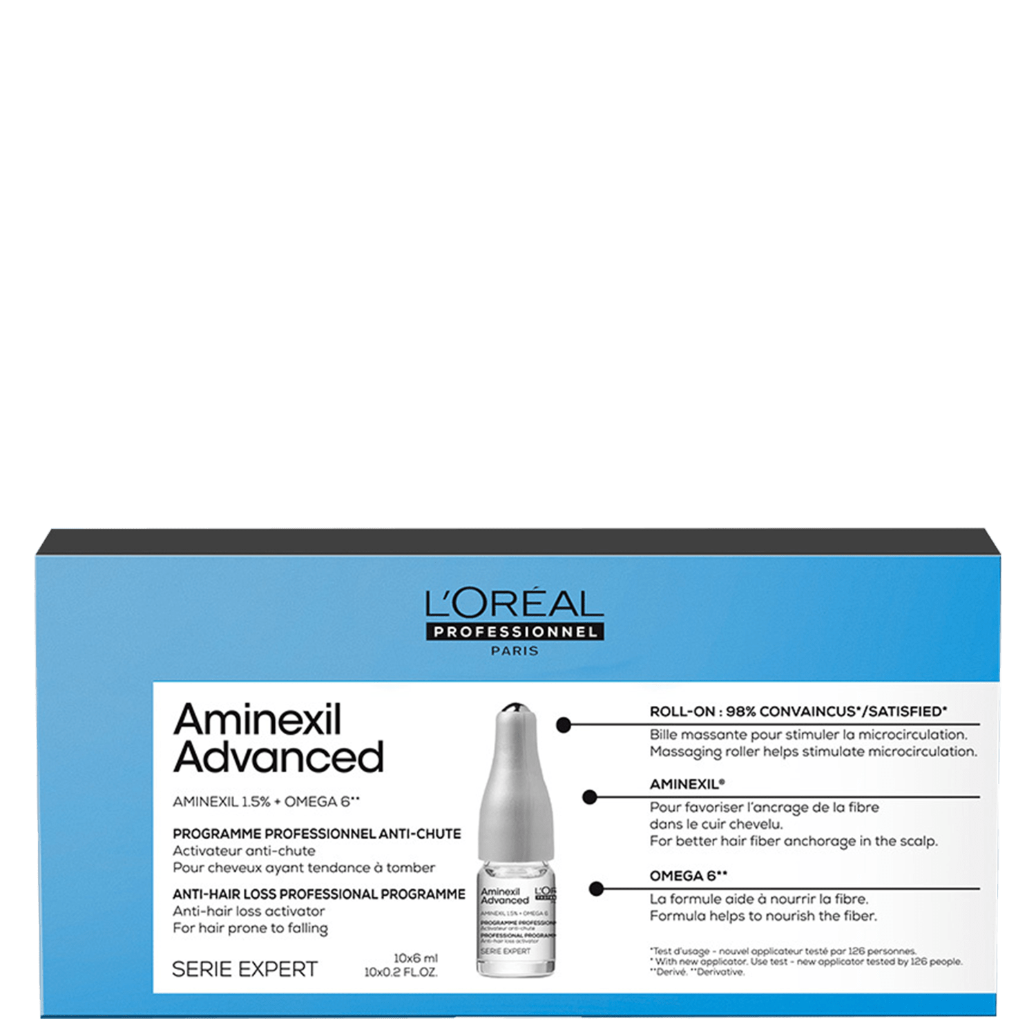 Kit L'Oréal Professionnel Aminexil Advanced - Ampolas Capilares 10x6ml