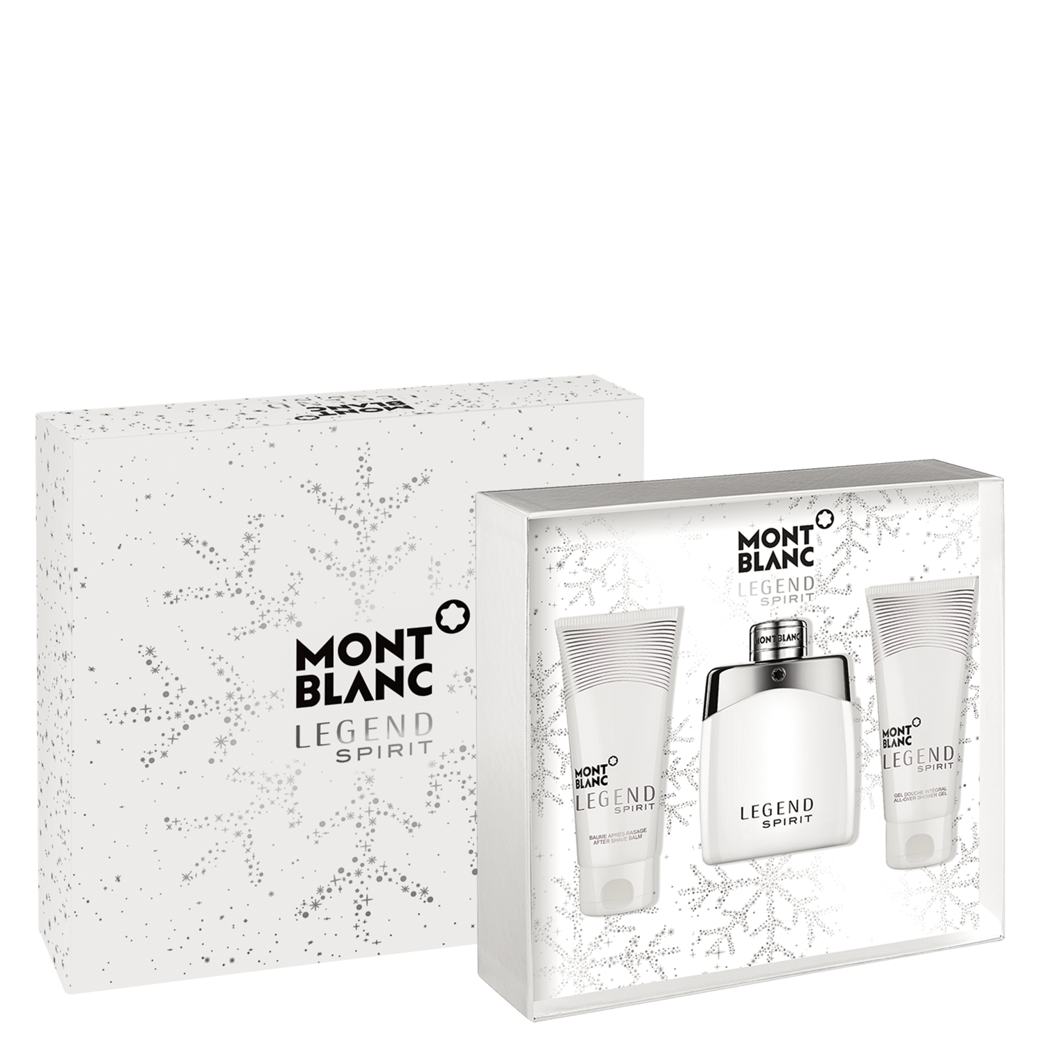 Conjunto Montblanc Legend Spirit Masculino - Eau de Toilette 100ml + Pós-Barba 100ml + Gel de Banho 100ml