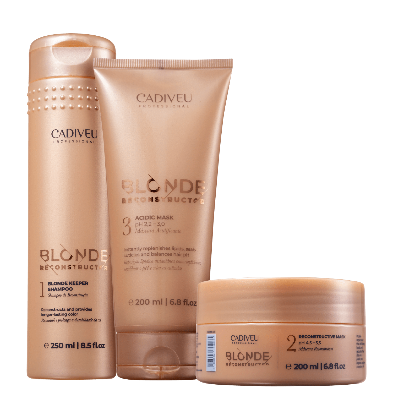 Kit Cadiveu Professional Blonde Reconstructor Care (3 Produtos)