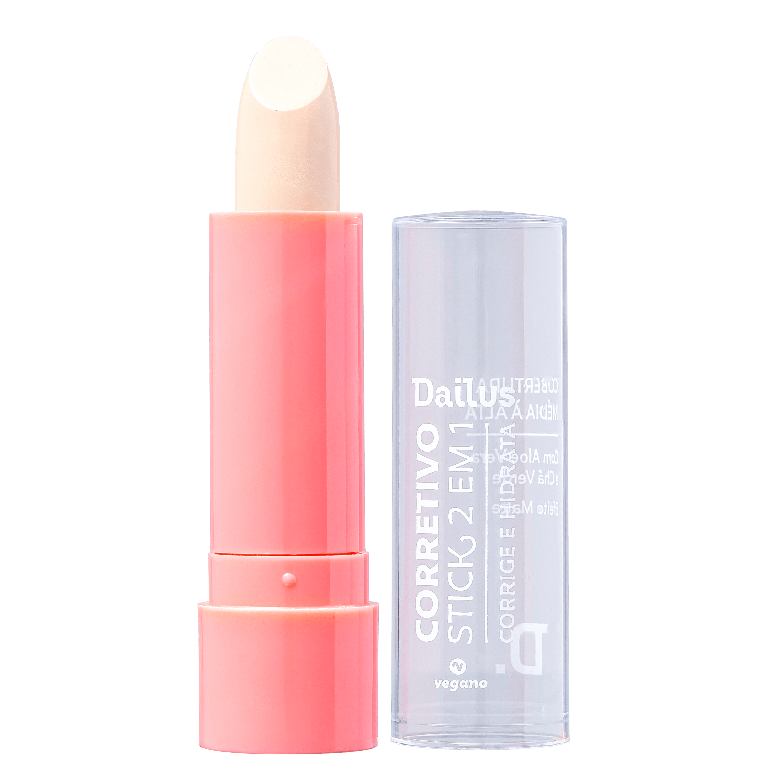 Dailus Vegano Stick 2 em 1 D01 Claro - Corretivo em Bastão 3,5g