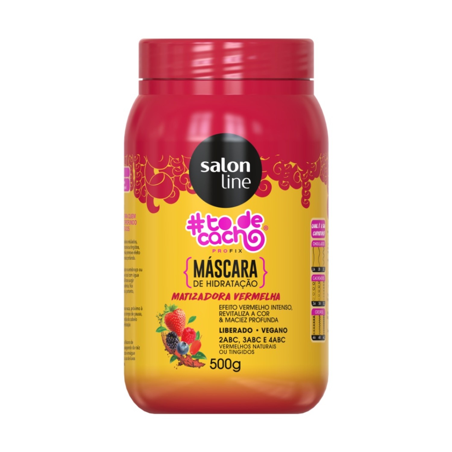 Salon Line #Todecacho Vermelhão do Poder - Máscara Matizadora 500g