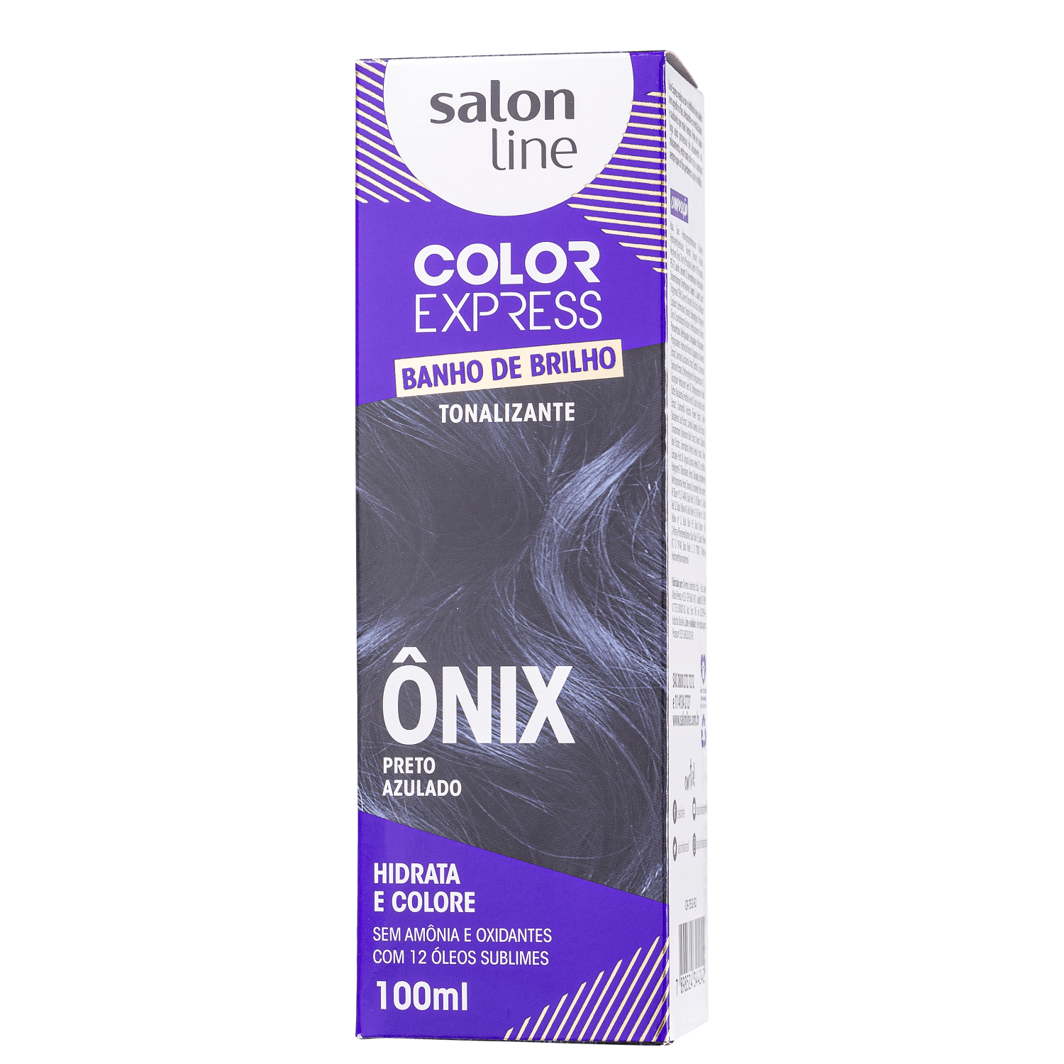 Kit Salon Line Color Express Ônix Preto Azulado - Tonalizante
