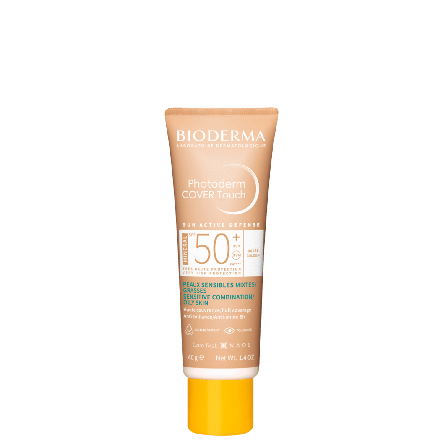 Bioderma Photoderm Cover Touch FPS 50+ Dourado - Protetor Solar Facial 40g
