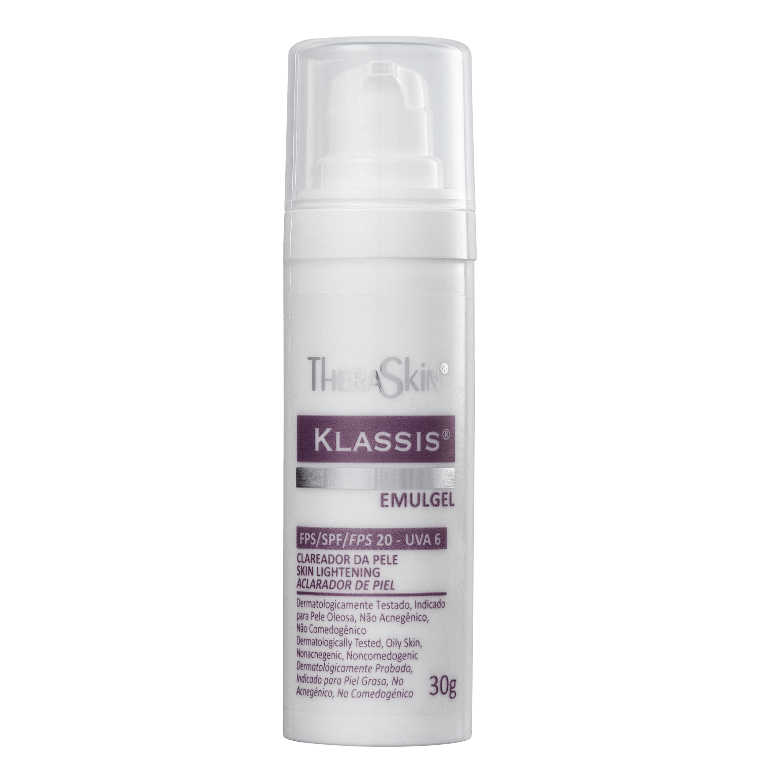 TheraSkin Klassis Emulgel FPS20 - Creme Redutor de Manchas 30g