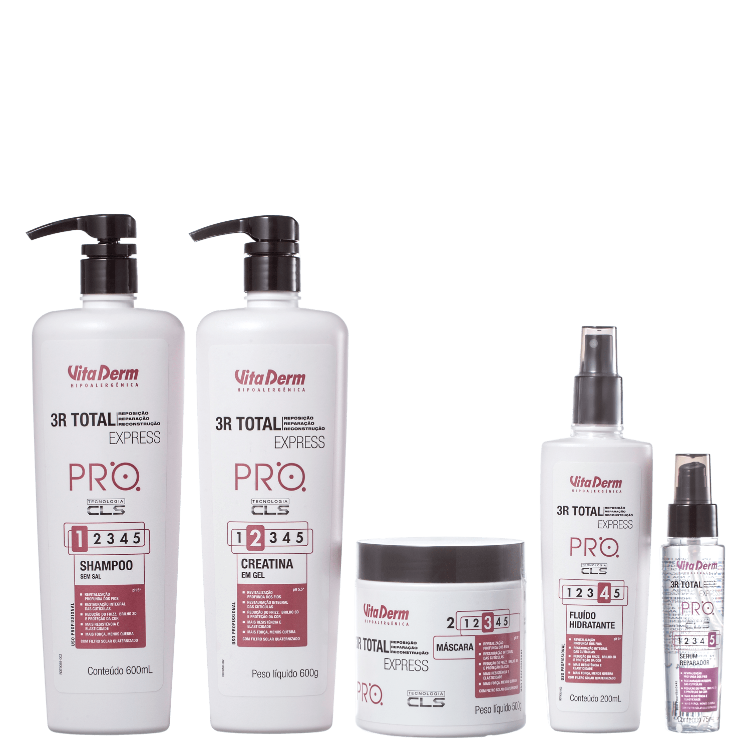 Kit Vita Derm 3R Total Full (5 Produtos)