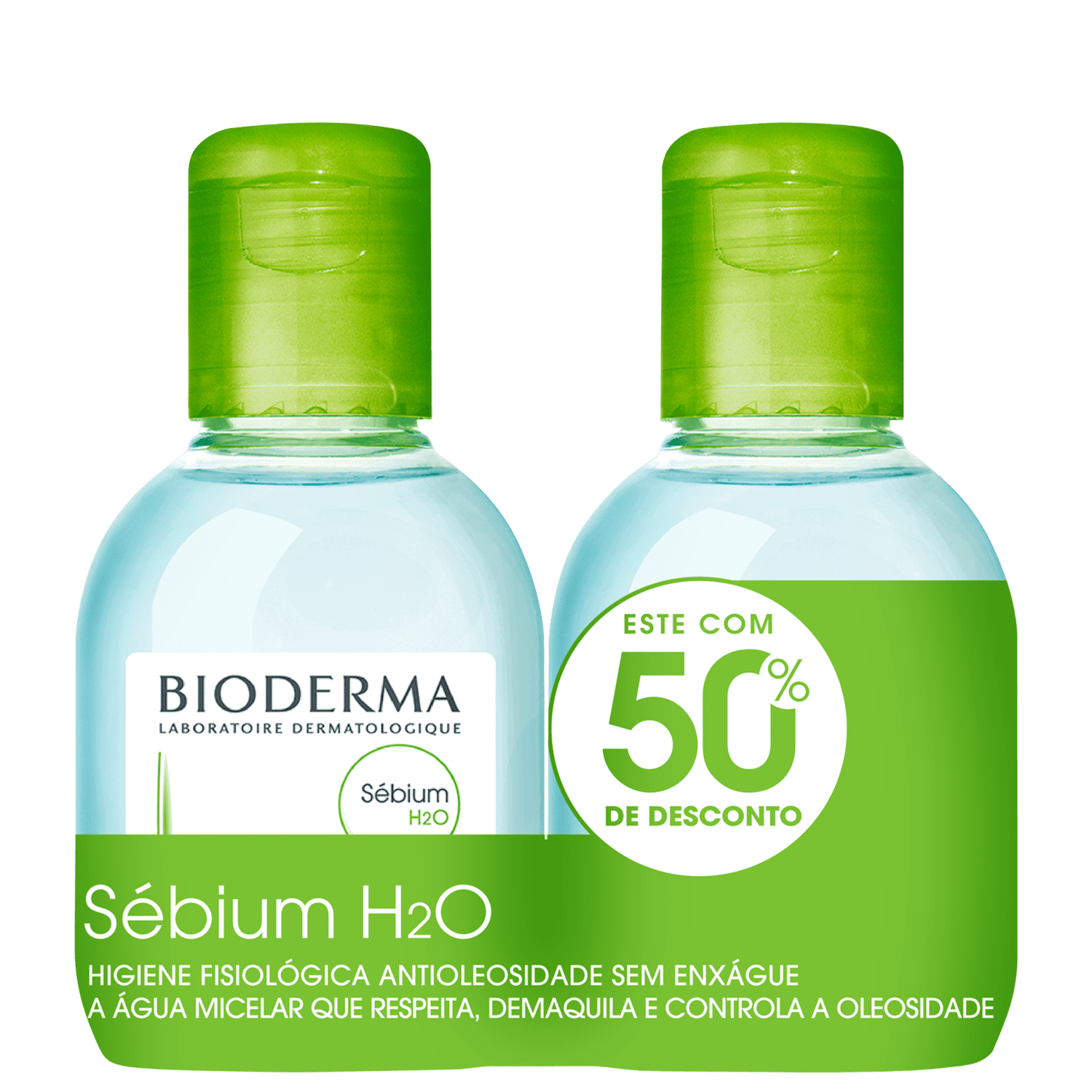 Kit Bioderma Sébium H2O Duo - Água Micelar 2x100ml