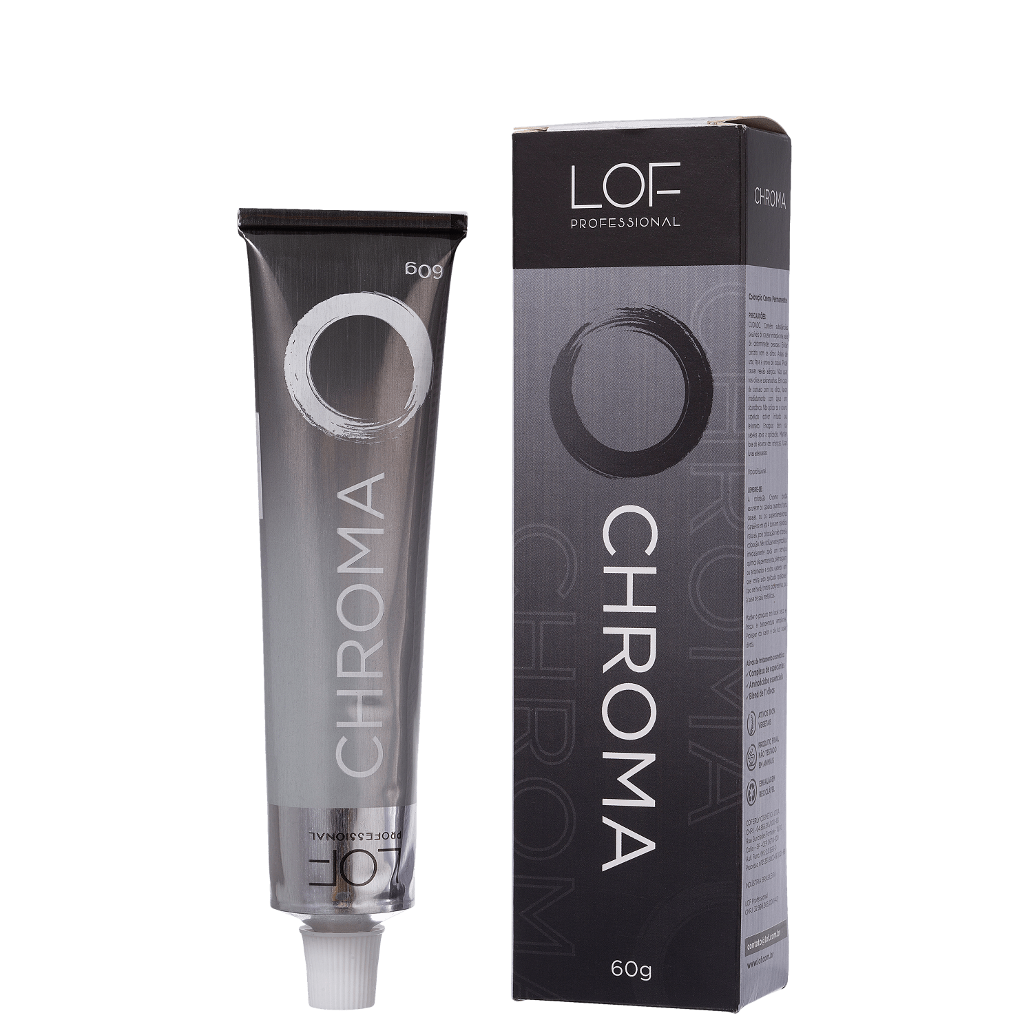 LOF Professional Chroma Naturais 4.0 Castanho Médio - Coloração Permanente 60g