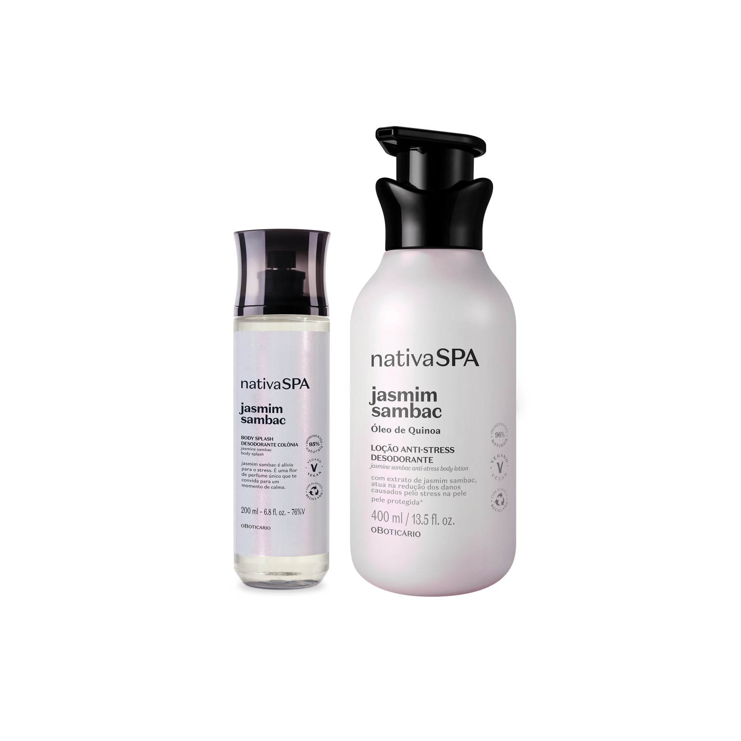 Combo Nativa SPA Jasmim Sambac: Loção Corporal 400ml + Body Splash 200ml > Combo Nativa SPA Jasmim Sambac: Loção Corporal 400ml + Body Splash 200ml
