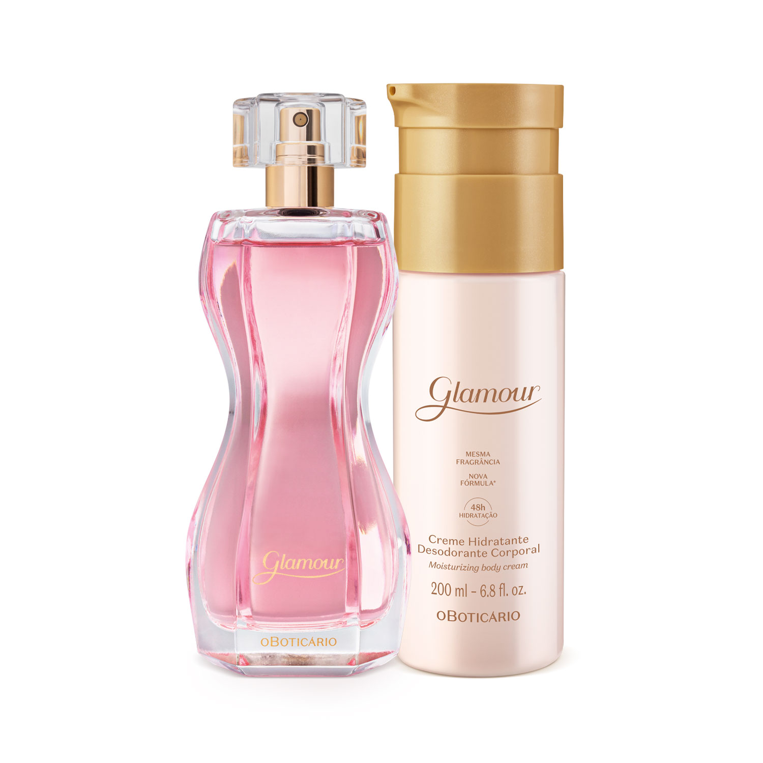 Combo Glamour: Creme Desodorante Hidratante Corporal 200ml + Desodorante Colônia 75ml > Combo Glamour: Creme Desodorante Hidratante Corporal 200ml + Desodorante Colônia 75ml