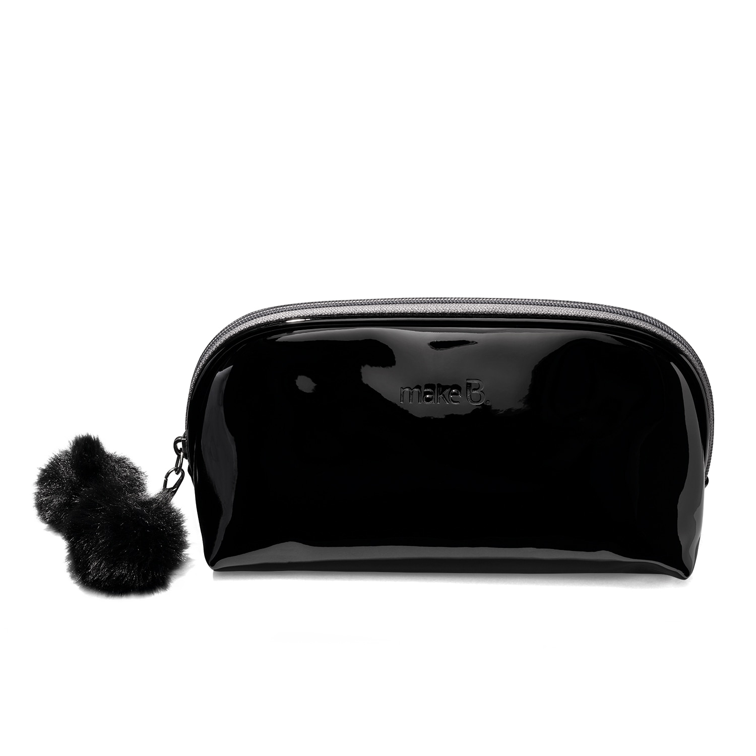 Nécessaire Preto Com Pompom Make B. > Nécessaire Preto Com Pompom Make B.