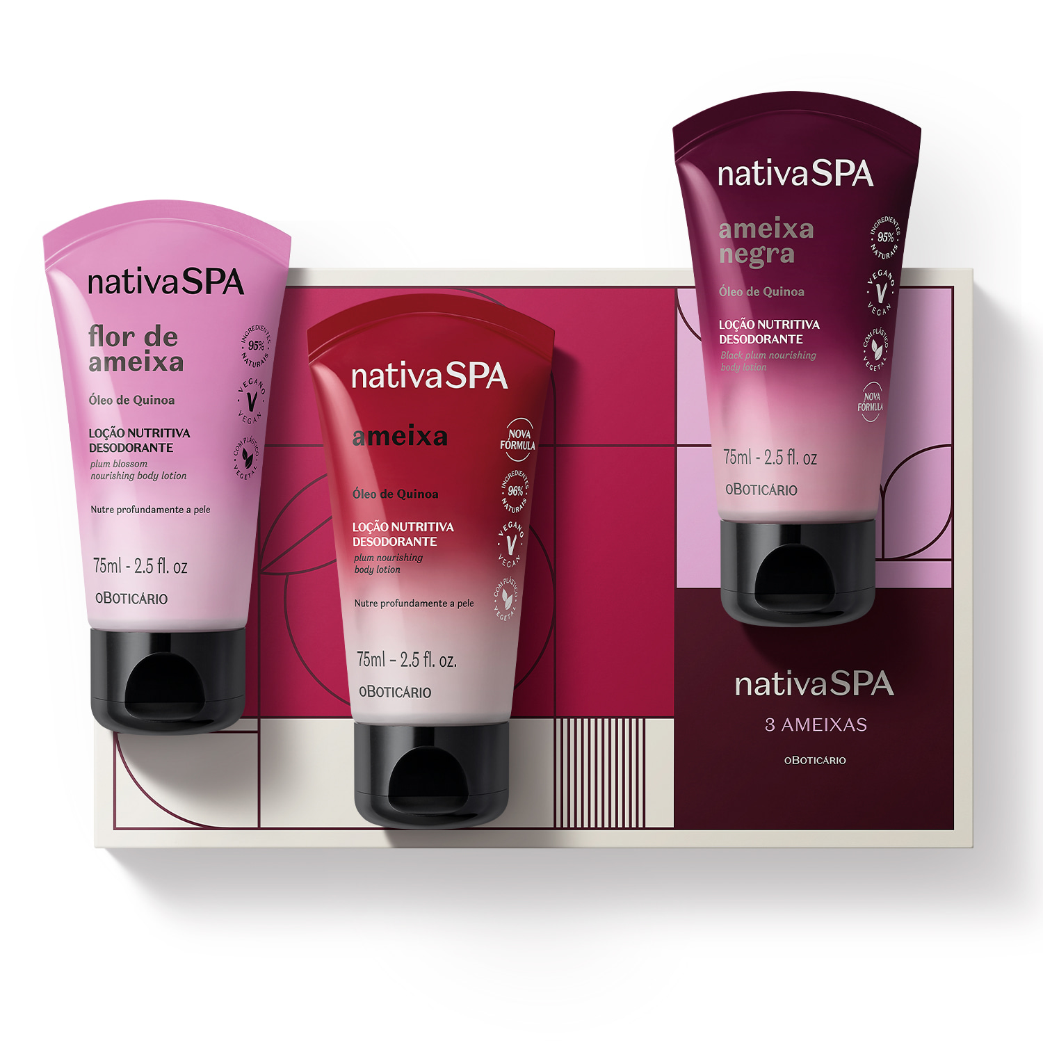 Mini Kit Presente Nativa Spa Ameixa (3 itens) > Mini Kit Presente Nativa Spa Ameixa (3 itens)