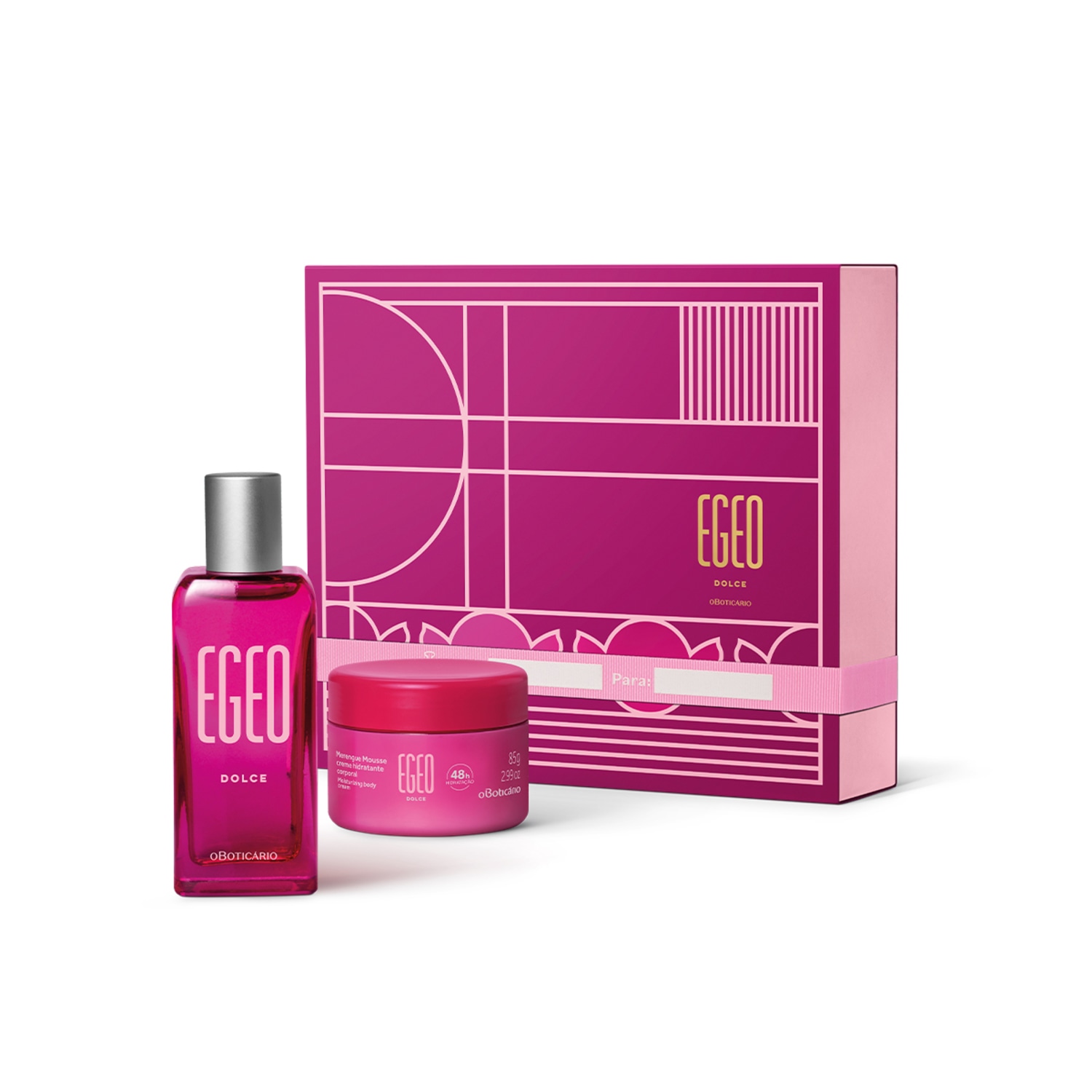 Kit Presente Egeo Dolce: Desodorante Colônia 50ml + Merengue Mousse Hidratante 85g > Kit Presente Egeo Dolce: Desodorante Colônia 50ml + Merengue Mousse Hidratante 85g