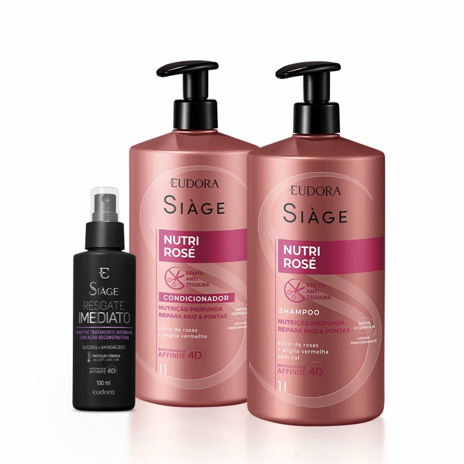 Combo Siàge Nutri Rosé (5 itens)