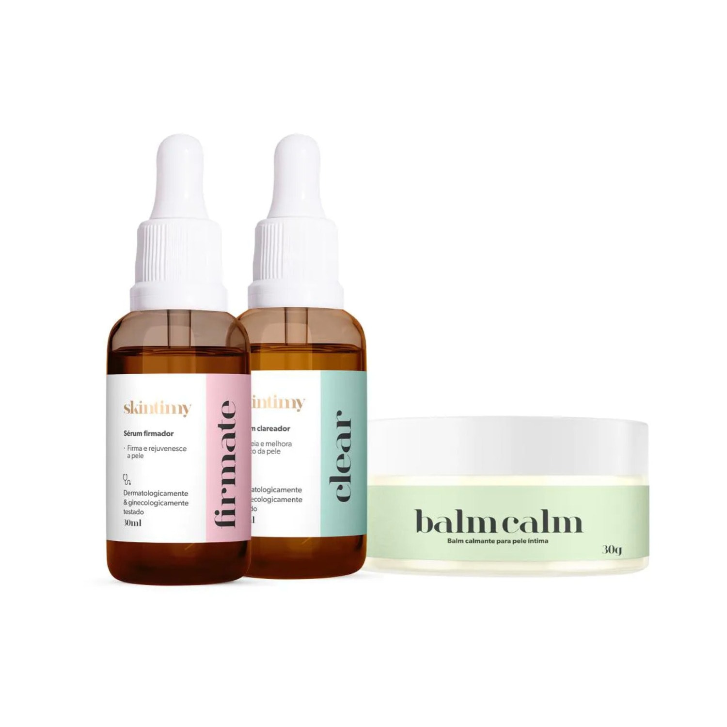 Skintimy Kit Sérum Firmador + Clareador + Balm Calm | 30g | 30ml