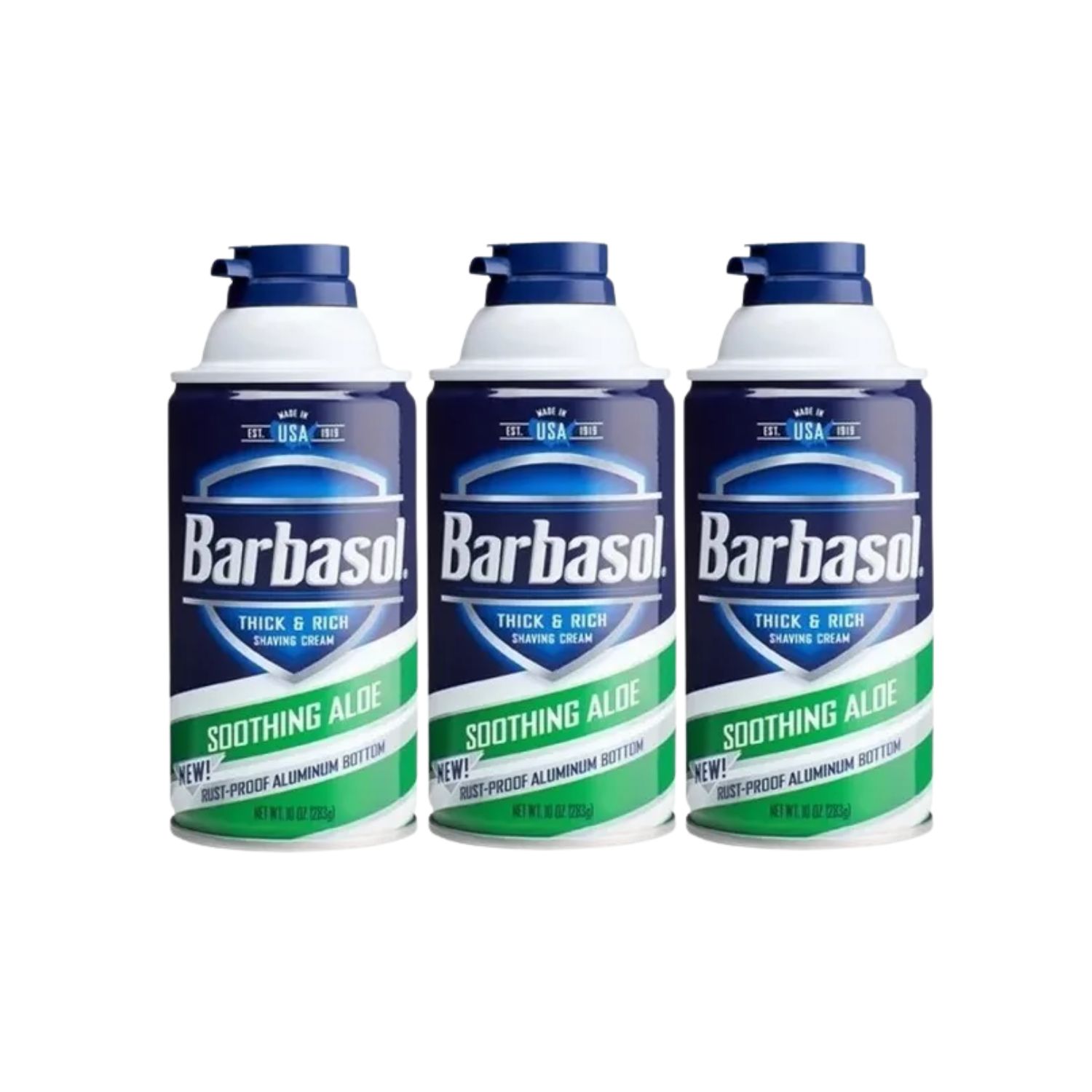 Kit Espuma de Barbear Barbasol Aloe - 283g (com 3 unidades)
