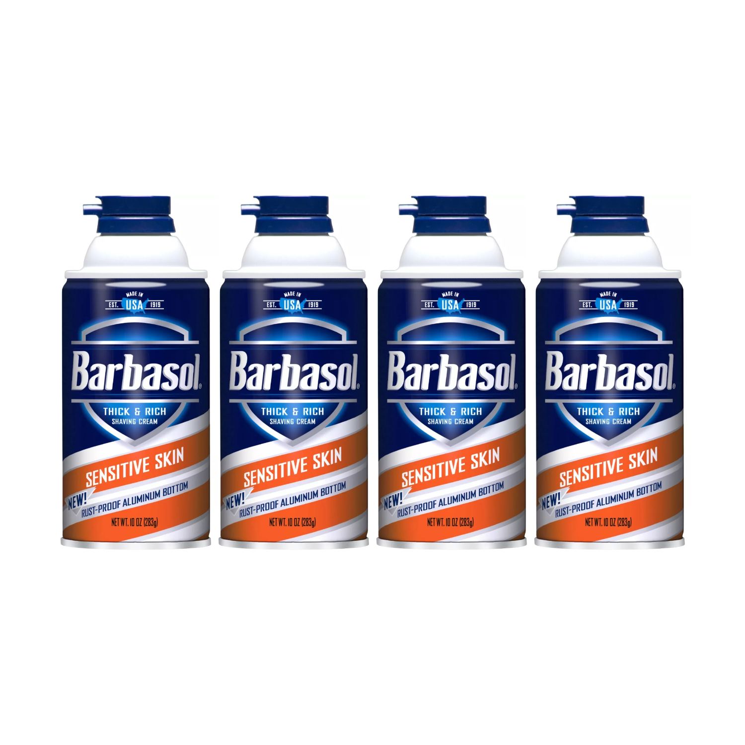 Kit Espuma de Barbear Barbasol Sensitive - 283g (com 4 unidades)