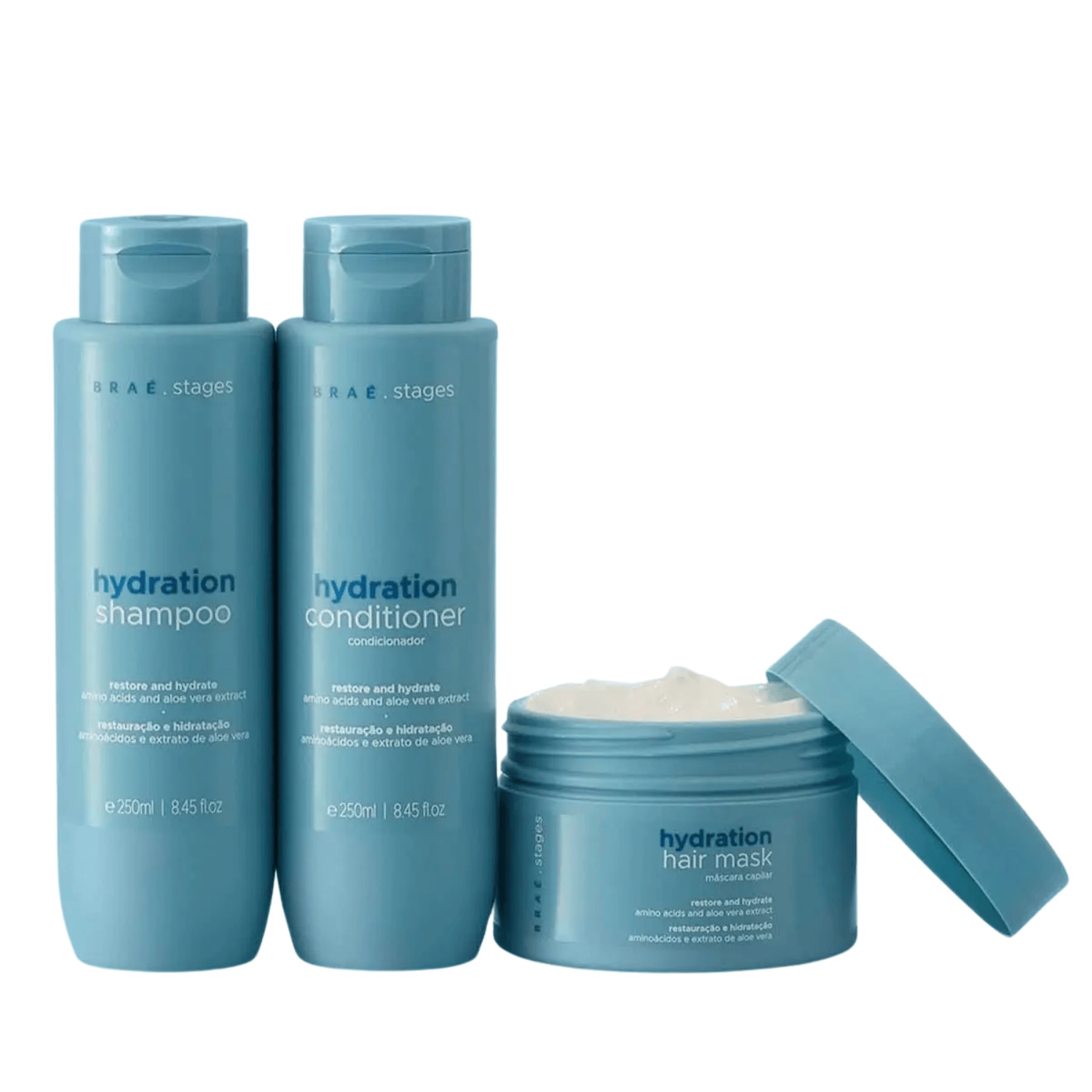 Braé Stages Hydration - Condicionador + Shampoo + Máscara