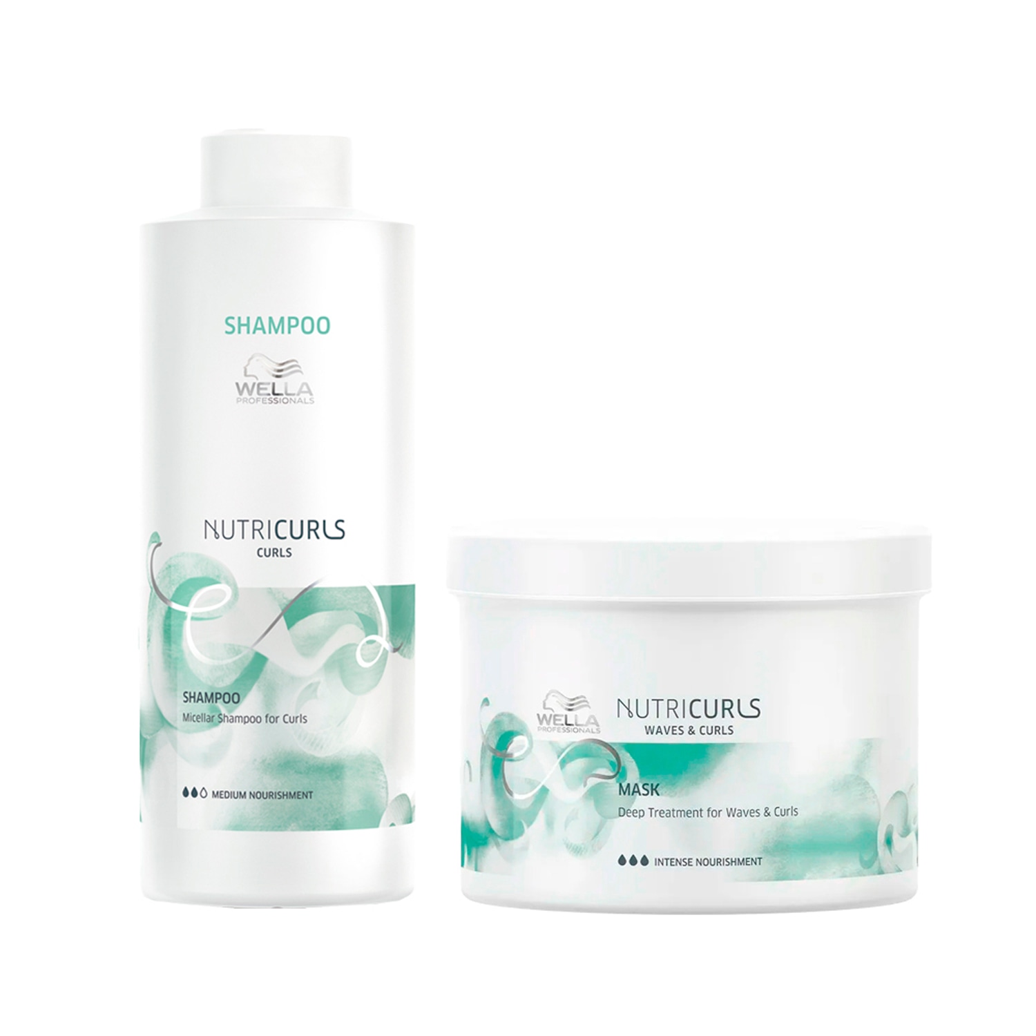 Kit Wella Professionals Nutricurls Profissional - Shampoo e Máscara