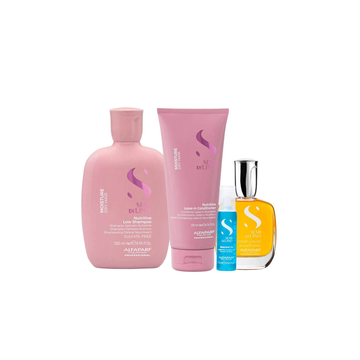 Kit Alfaparf Semi Di Lino Moisture & Sublime (4 Produtos)