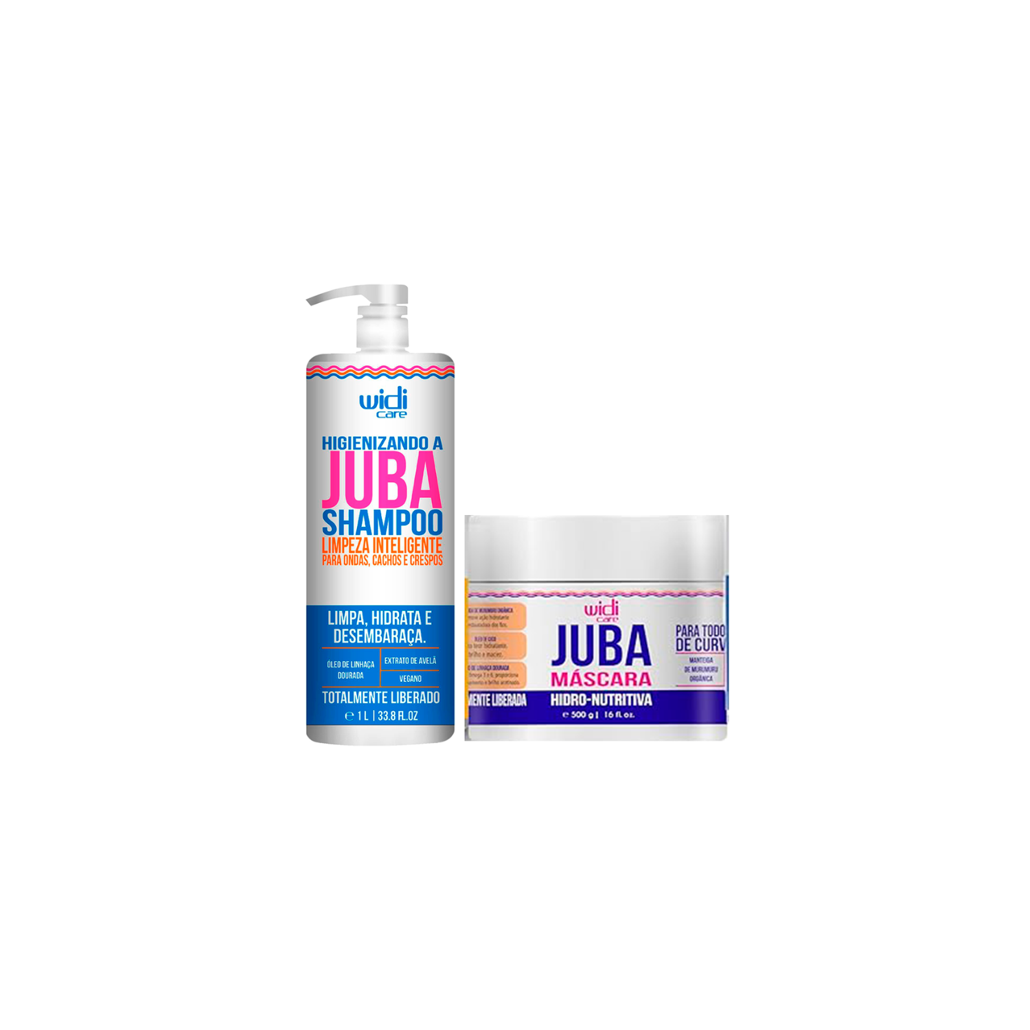 Kit Juba Shampoo 1L e Máscara 500ml - Widi Care