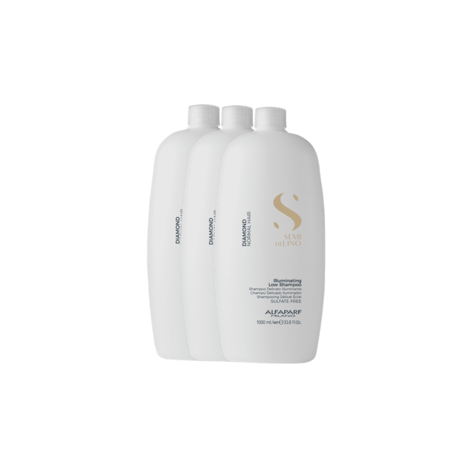 Kit 3 Shampoo Alfaparf Diamond Illuminating – 1L