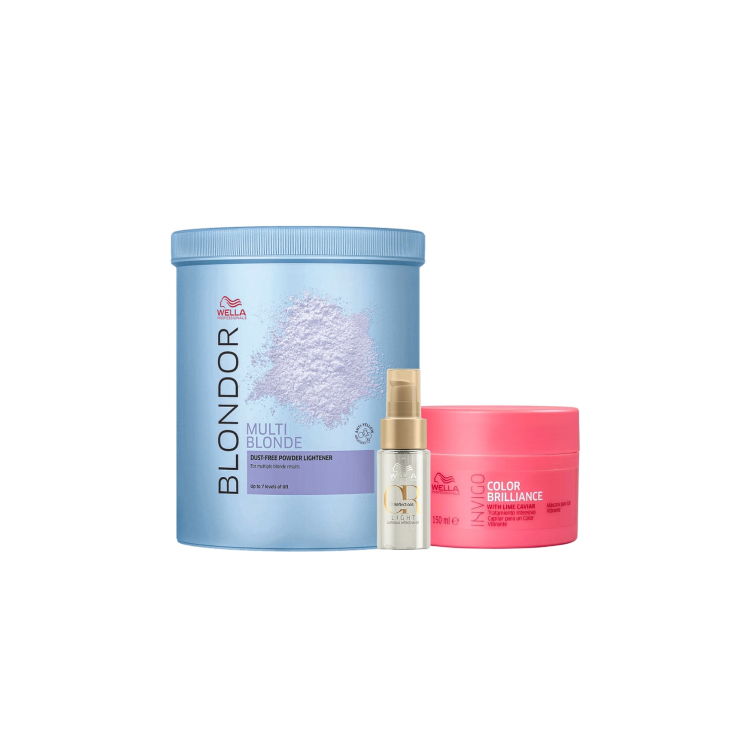 Kit Wella Professionals Invigo Color Brilliance Blondor Oil Reflections Light (3 Produtos)