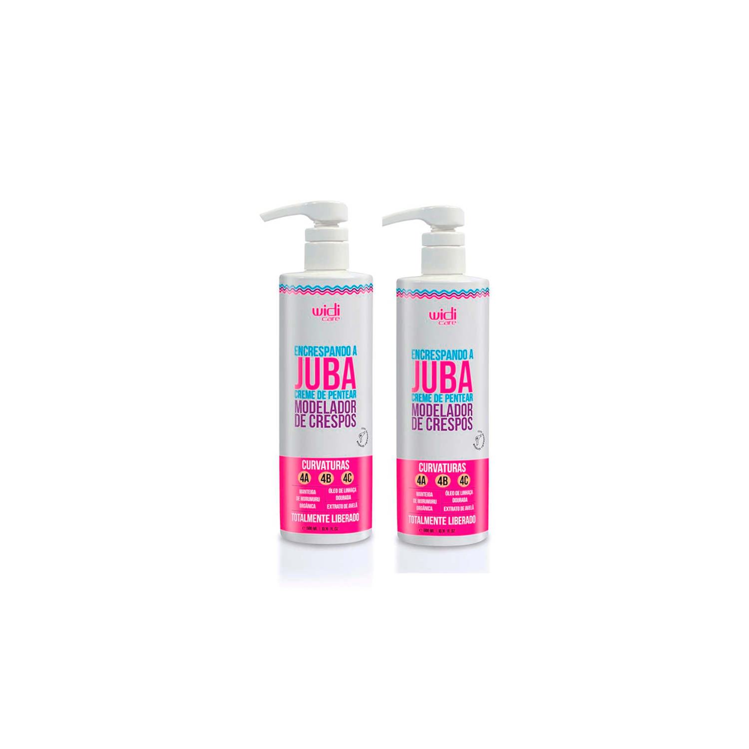 Kit 2 Encrespando a Juba Creme de Pentear 500ml - Widi Care