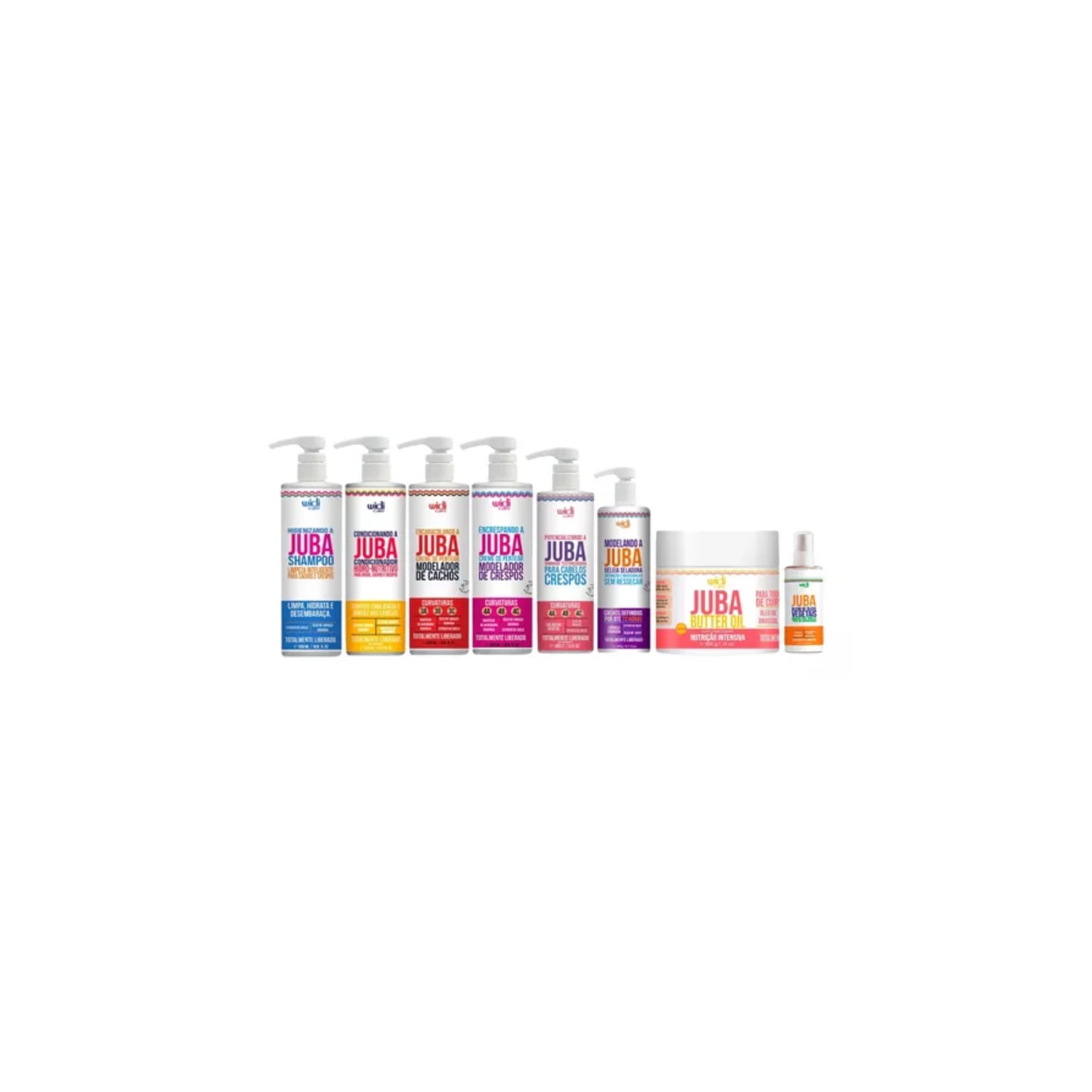 Kit Widi Care Juba Encaracolando Encrespando 8 Itens
