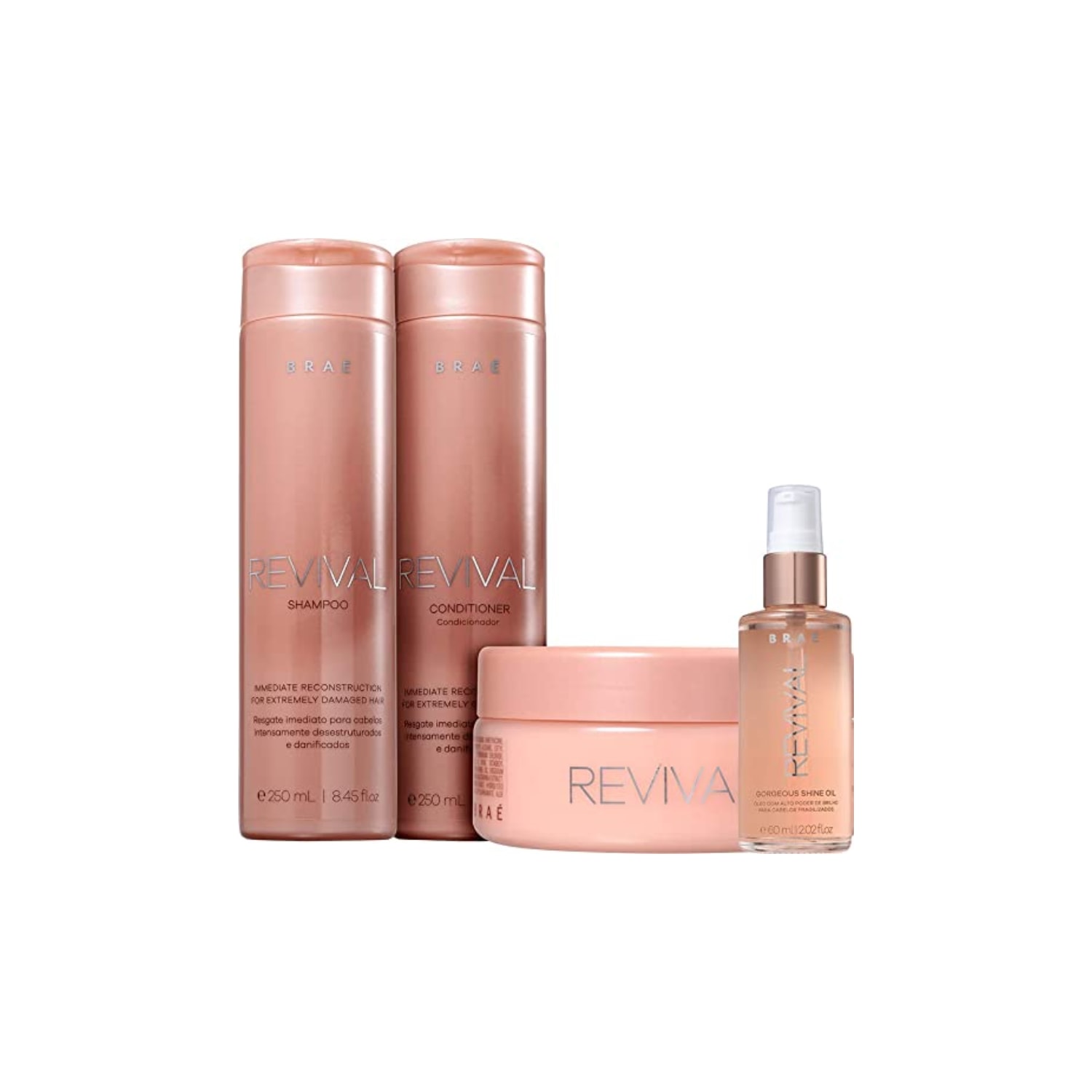 Kit Braé Revival Treatment Reconstructor (4 produtos)
