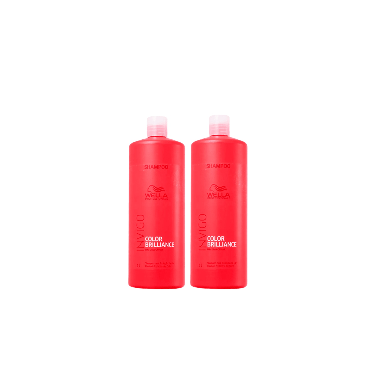 Kit 2 Color Brilliance Shampoo 1L - Wella