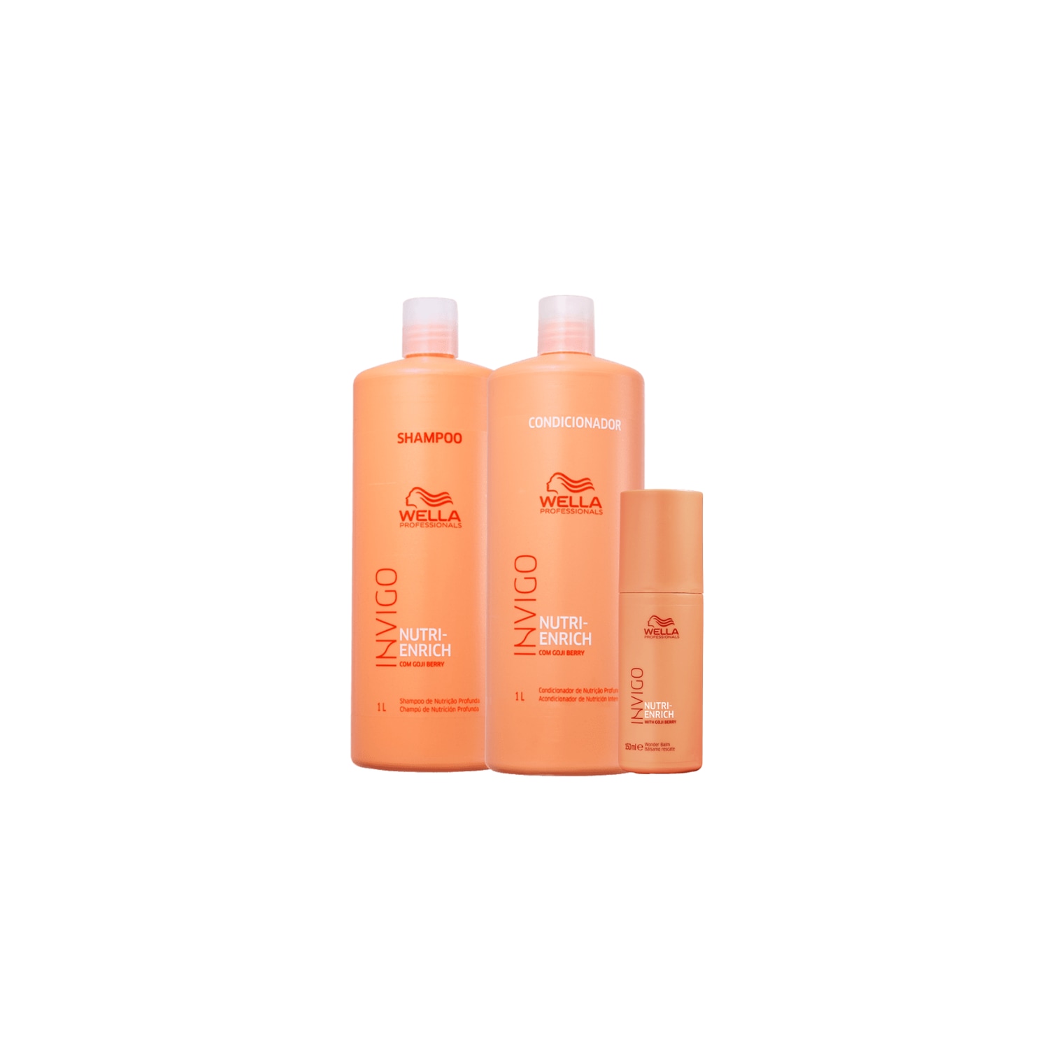 Kit Nutri-Enrich Shamp Cond e Leave-in Wonder Balm - Wella