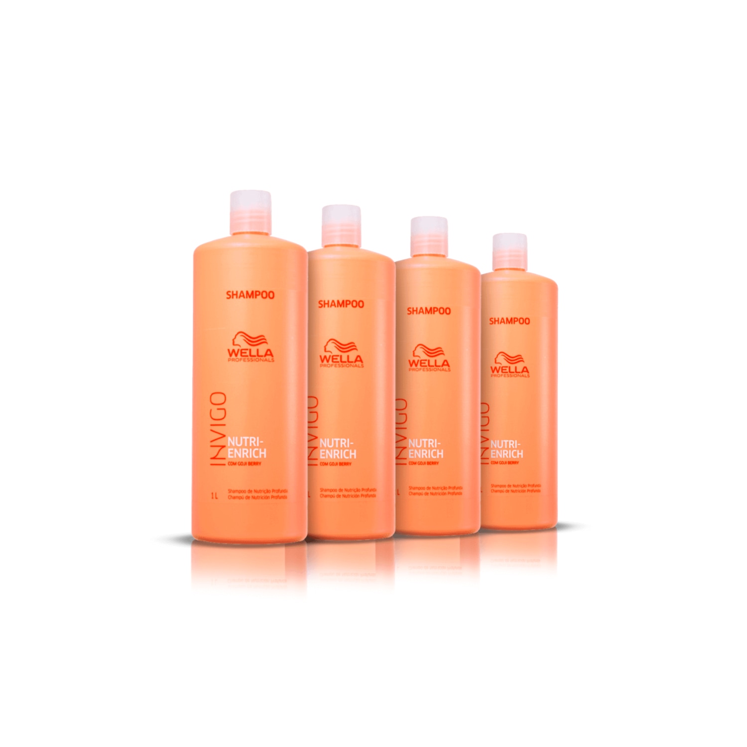Kit Shampoo Invigo Nutri-Enrich 1L (4und) - Wella Professional