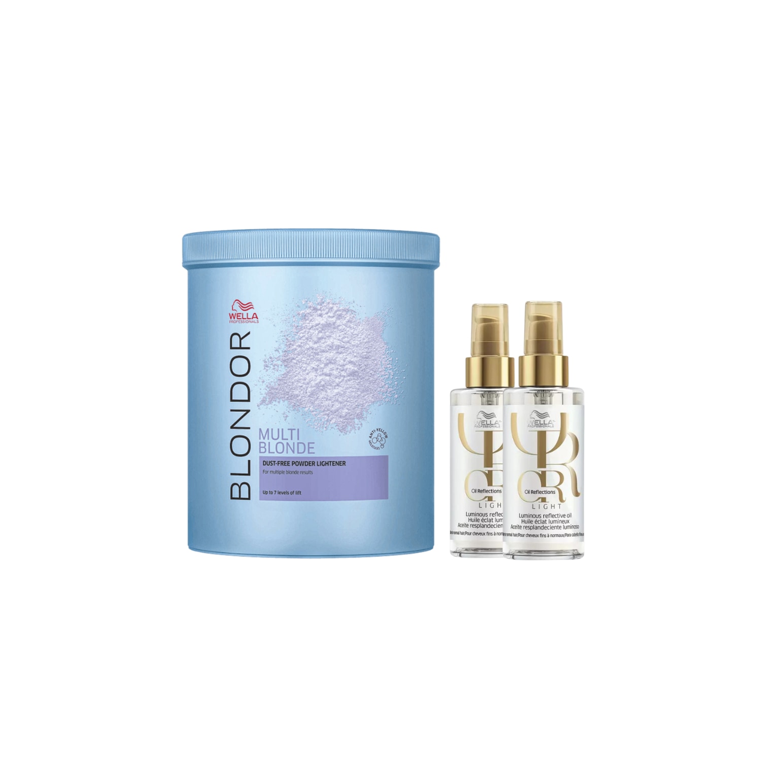 Kit Pó Descolorante Blondor 800g e 2 Oil Reflections Light 100ml
