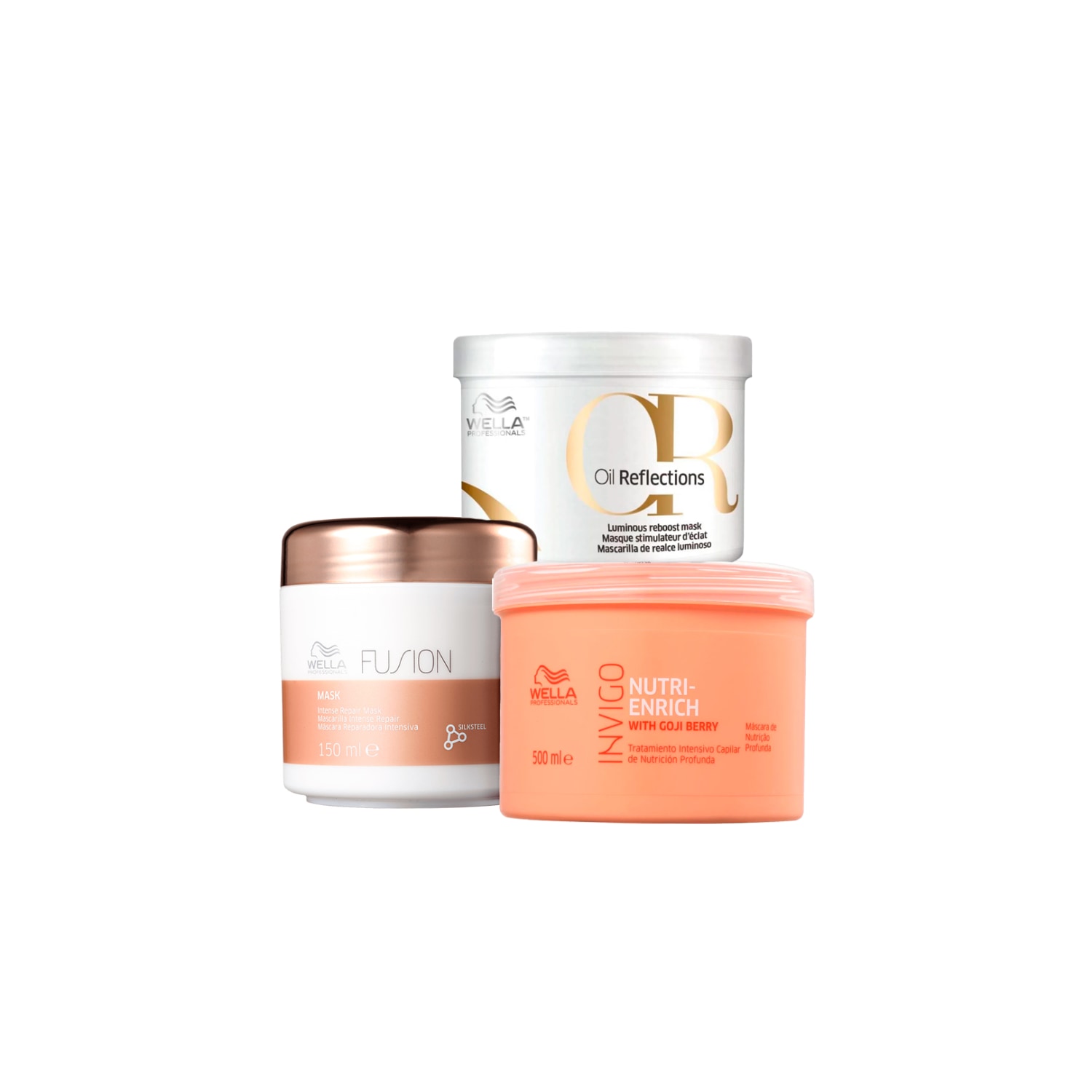 Kit Wella Professionals Cronograma Capilar Antiquebra Power (3 Produtos)