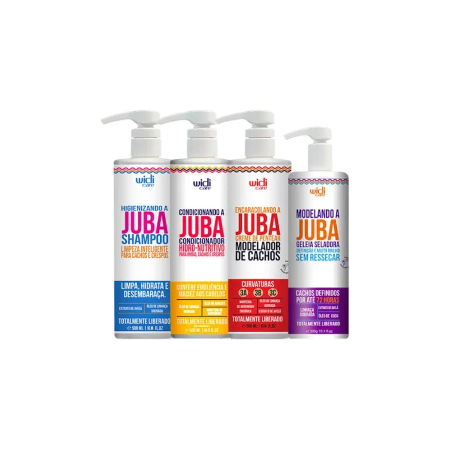 Kit Widi Care Juba Quarteto (4 Produtos)
