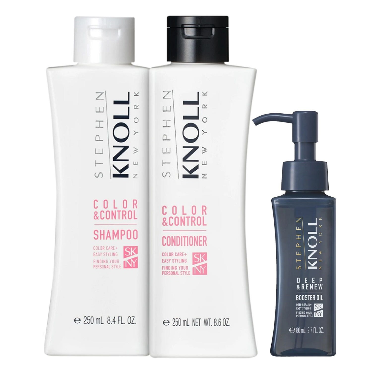 Kit Stephen Knoll Color & Control - Shampoo 250ml + Condicionador 250ml + Óleo Deep 80ml