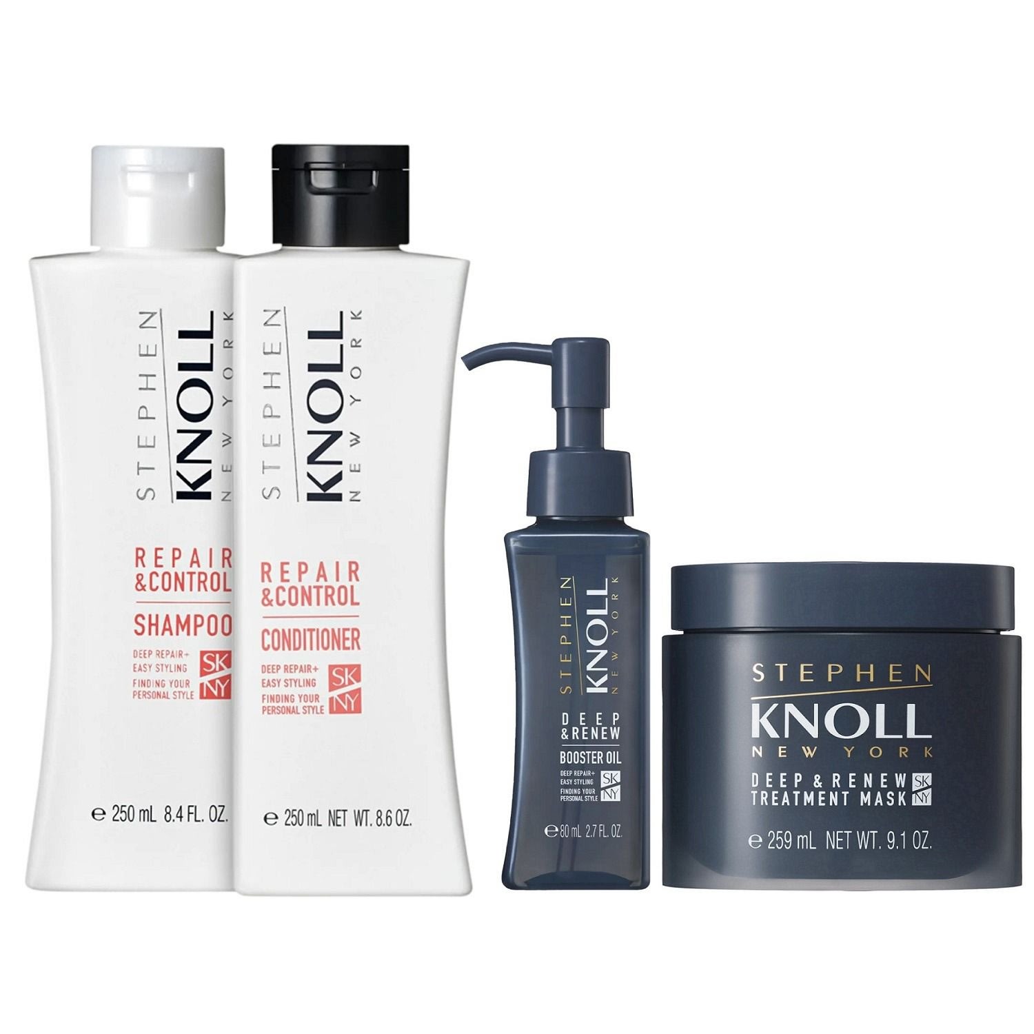 Kit Stephen Knoll Repair & Control - Shampoo 250ml + Condicionador 250ml + Máscara Deep 259ml + Óleo Deep 80ml