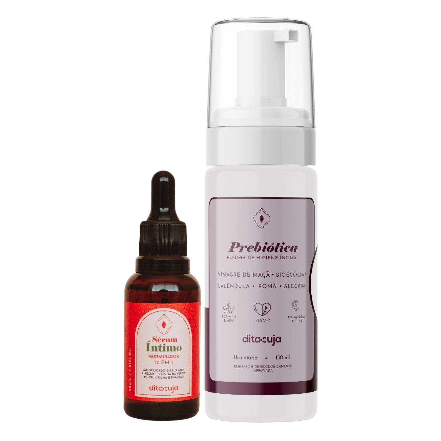 Kit Conforto e Proteção Íntima - Dita Cuja | Sérum & Espuma