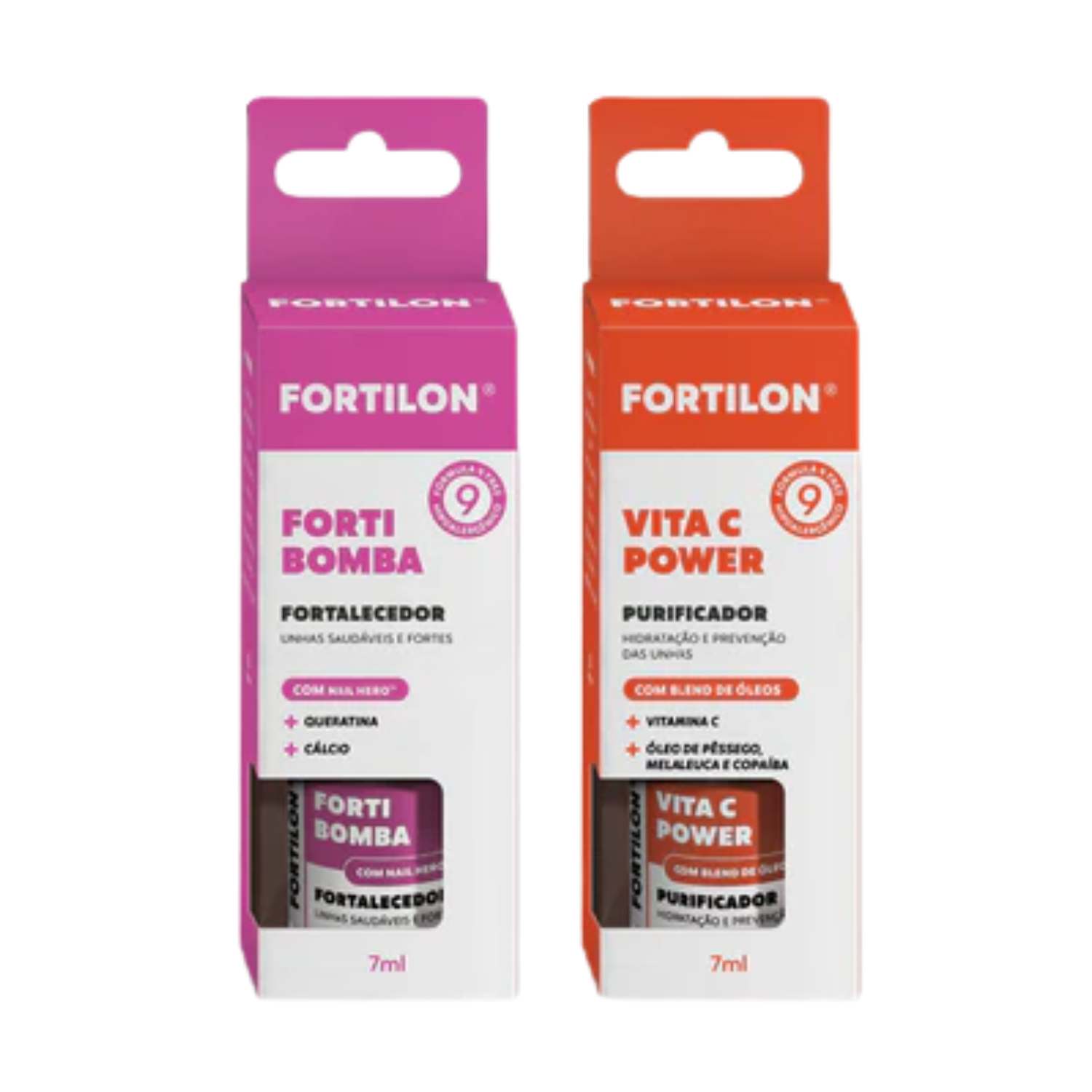Fortilon Kit Tratamento de Unhas Fortalecedor - Forti Bomba + Vita C (2 produtos)