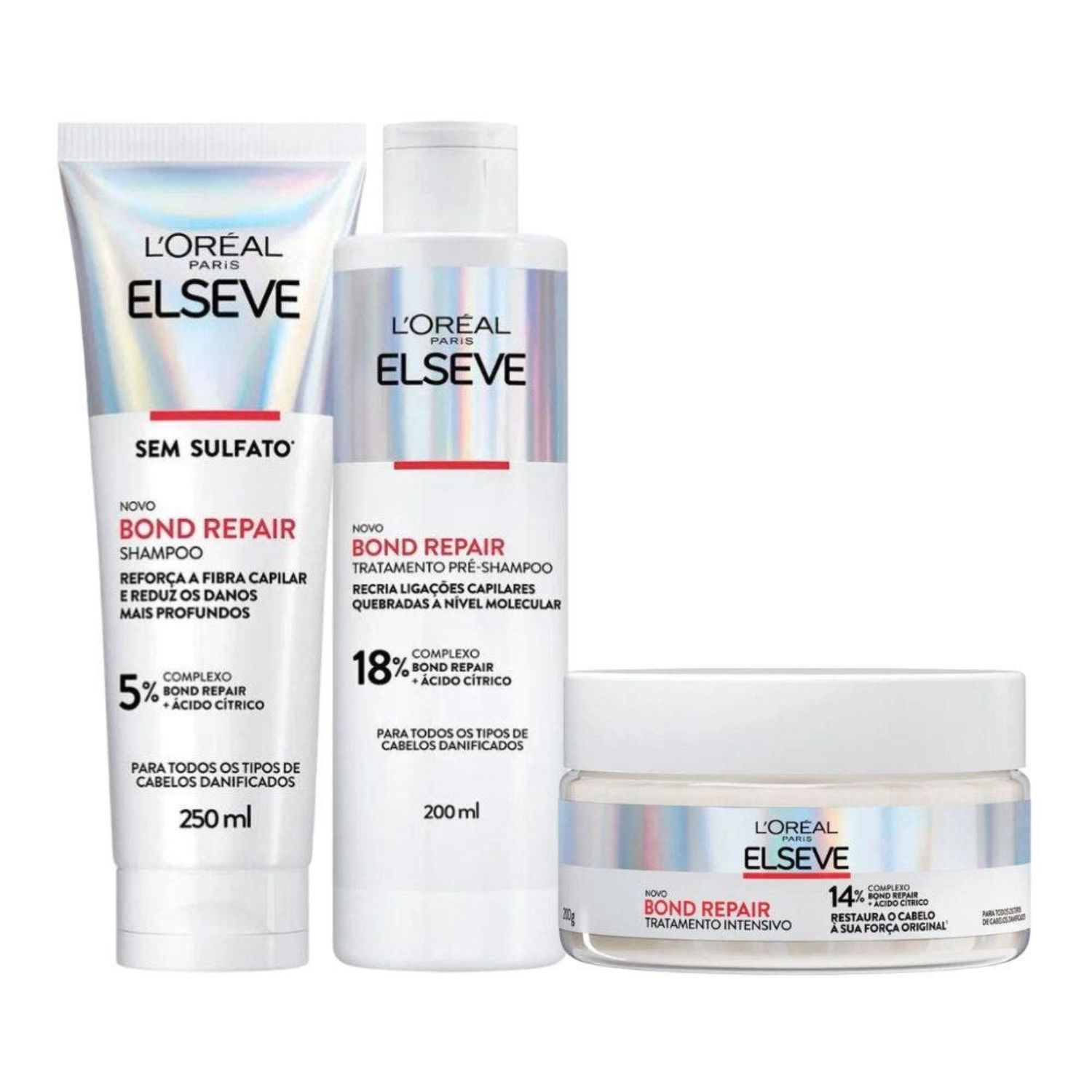 Kit Elseve Bond Repair (Shampoo+Condicionador+Máscara)